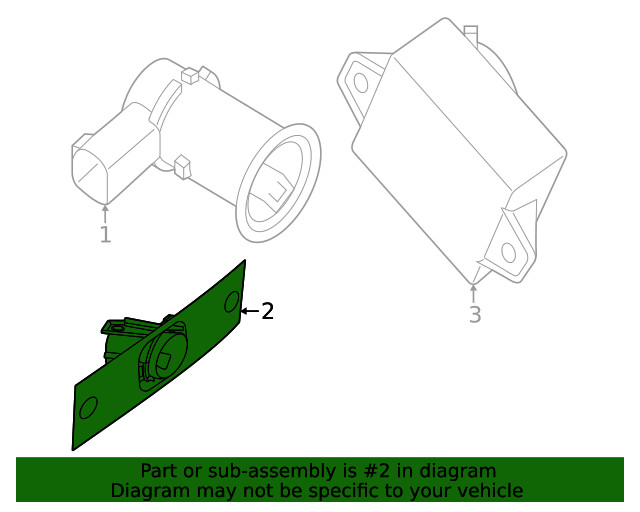 Genuine Nissan Blind Spot Detection System Warning Sensor 28533-9BU0E