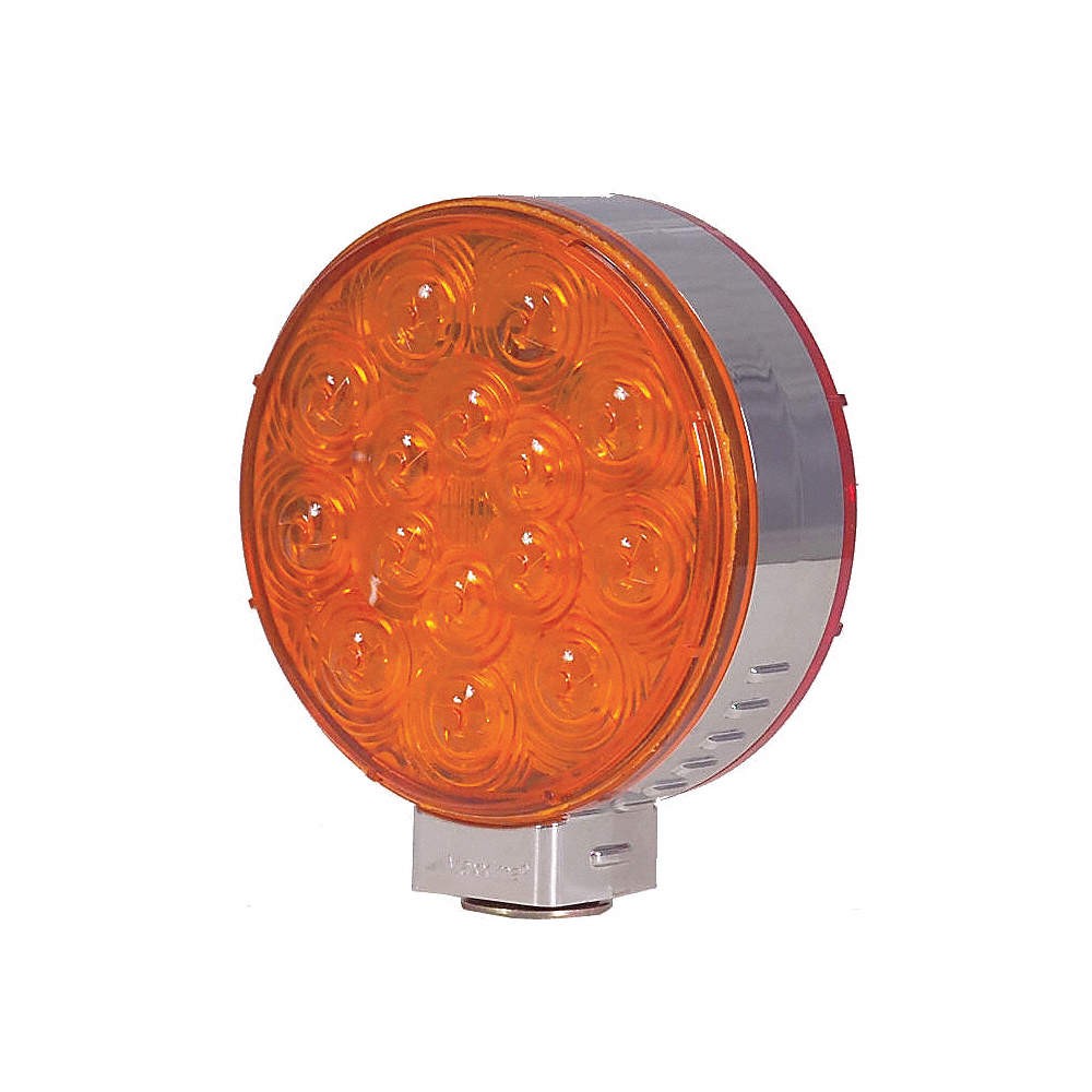 MAXXIMA M42341R/Y Stop/Turn/Tail Light,Round,Amber, Red 12P857
