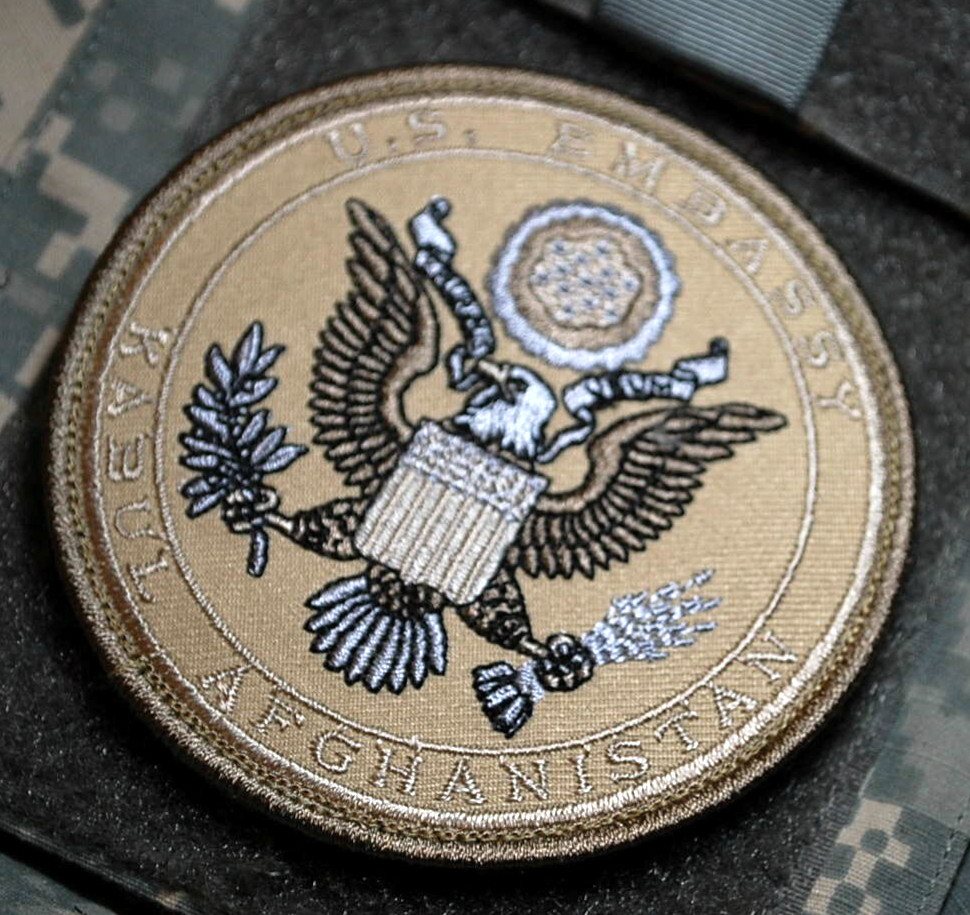 STATE DEPT. WPS CONTRACTOR DSS vêlkrö CAMO PATCH: US EMBASSY KABUL AFGHANISTAN