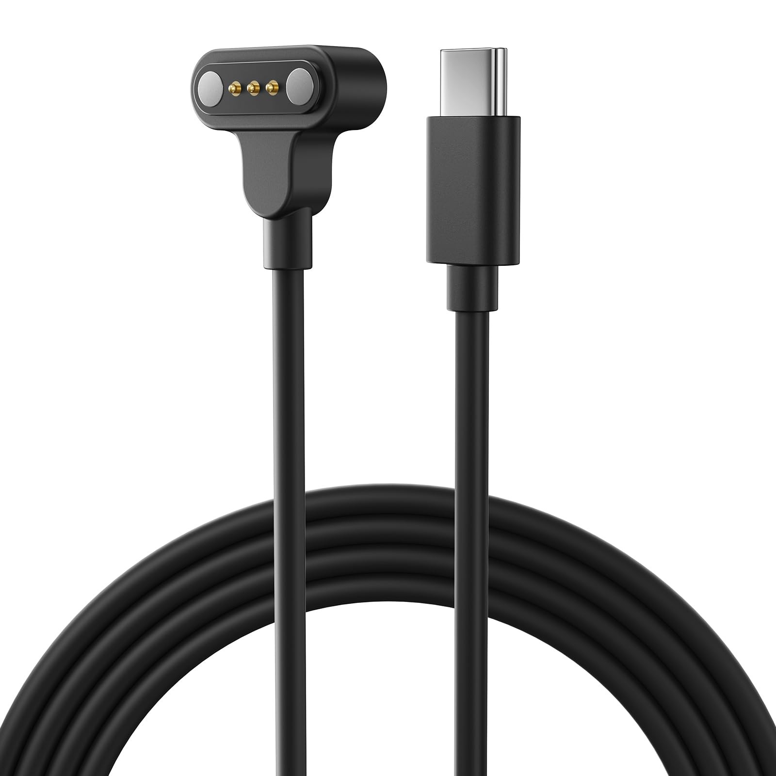 Magnetic Charger fot Geo Wallet, USB-C to Pogo Pin Charging Cable, Black