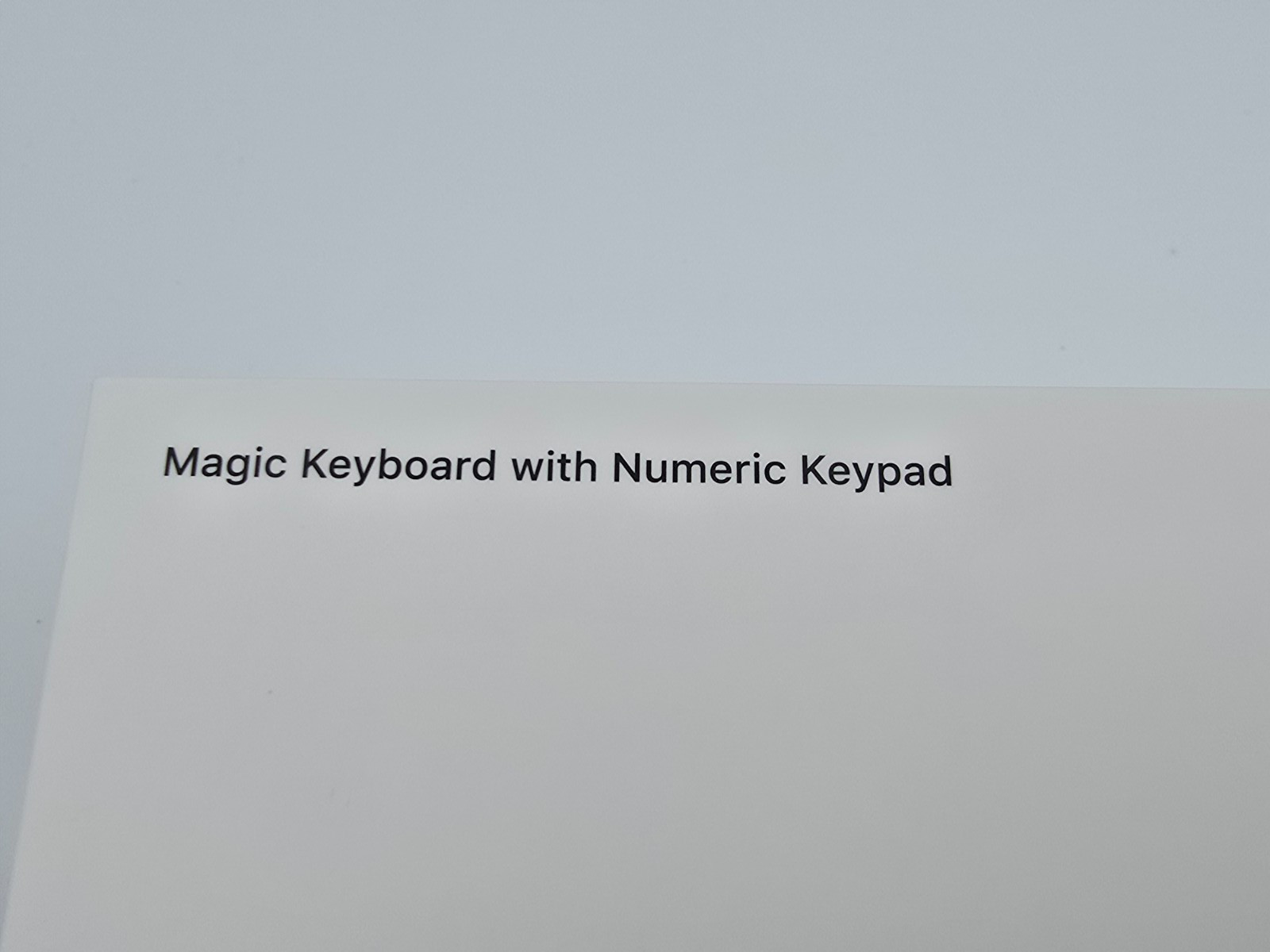 Apple Magic Keyboard with Numeric Keypad A1843 Wireless Russian Open Box