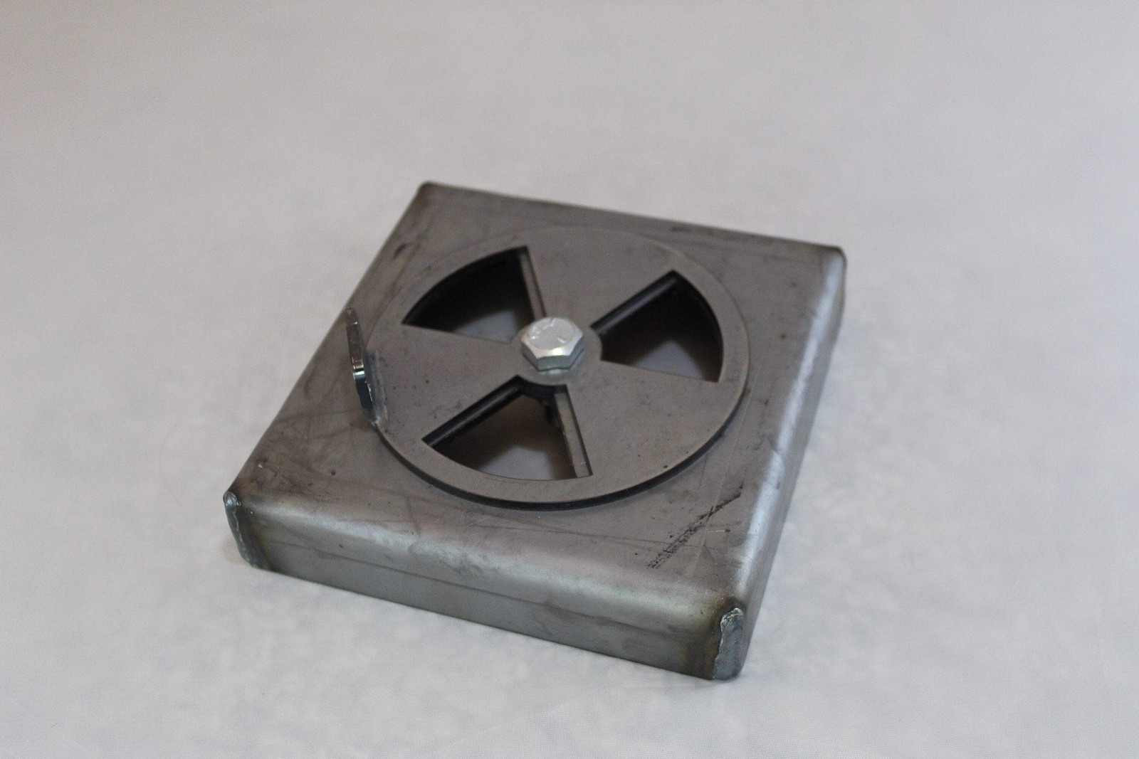 Universal Weld On Damper Boxes. 3"-8" x 1" Sizes. Regular or Swirl Pattern Avail