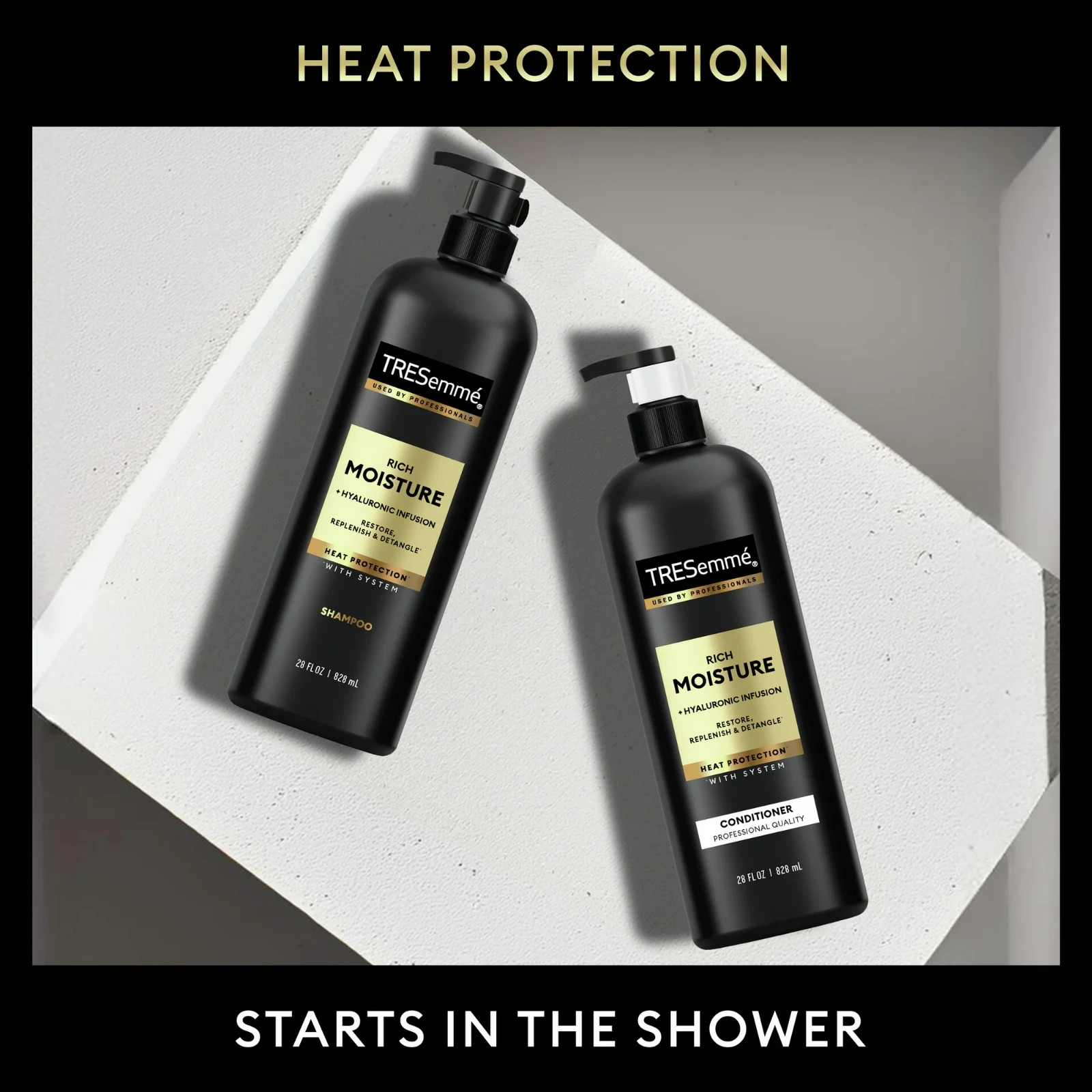 Tresemme Rich Moisture Shampoo and Conditioner Set, 28 Fl oz 2 Count