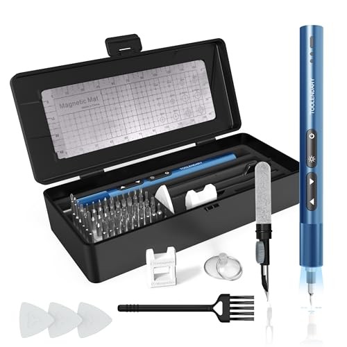 Mini Electric Screwdriver Set,66 in 1 Small Electric Screw Driver 66 in 1 Blue