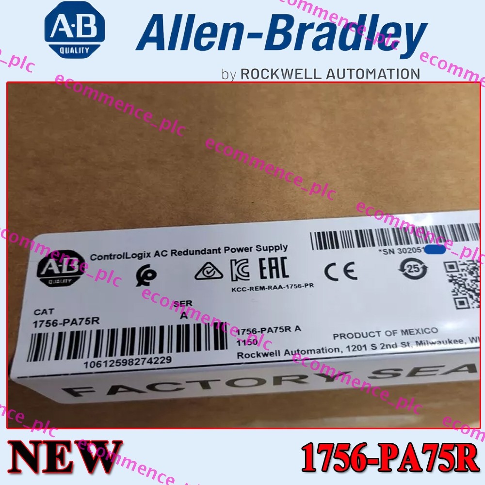 New Factory Sealed AB 1756-PA75R SER A ControlLogix AC Redundant Power Supply US
