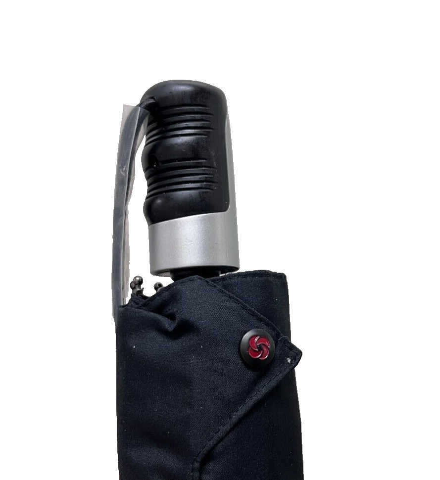 Samsonite Auto Open Auto Close Compact Foldable Umbrella Black