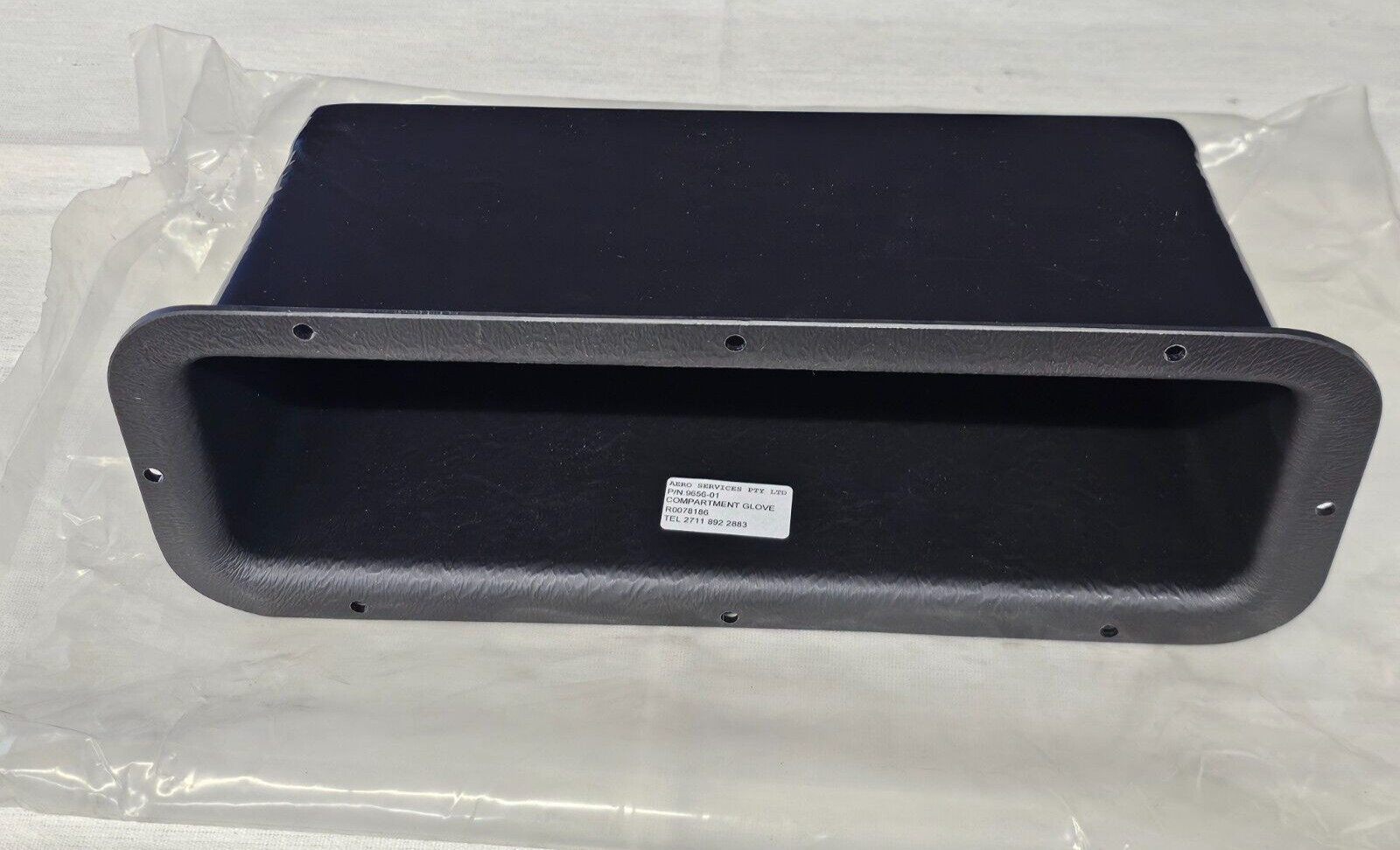 Rat Rod Glove Box Compartment Insert Black Plastic 11.5" 3.5" 5.5" R0078186 Mrap