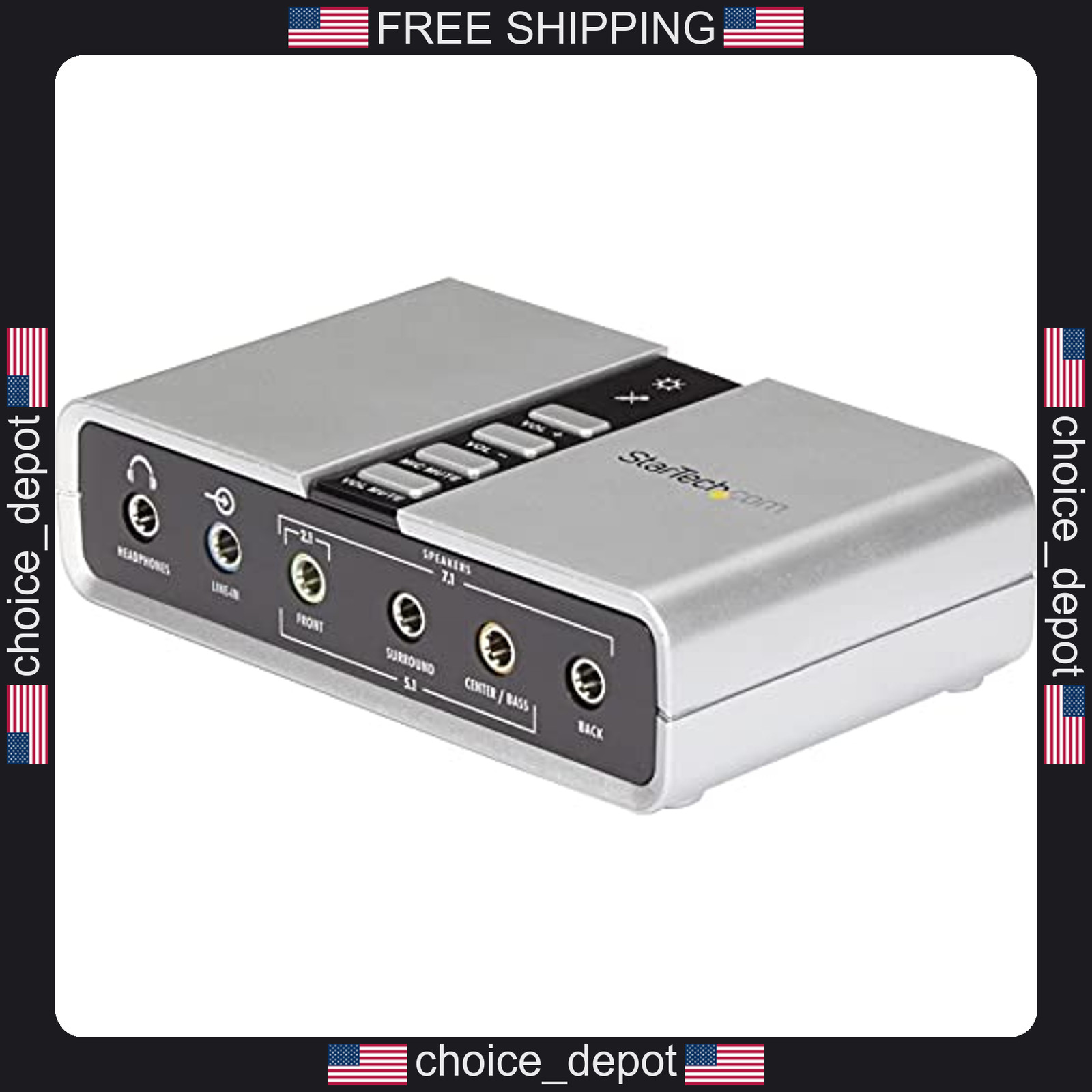 7.1 USB External Sound Card for PC and Laptop