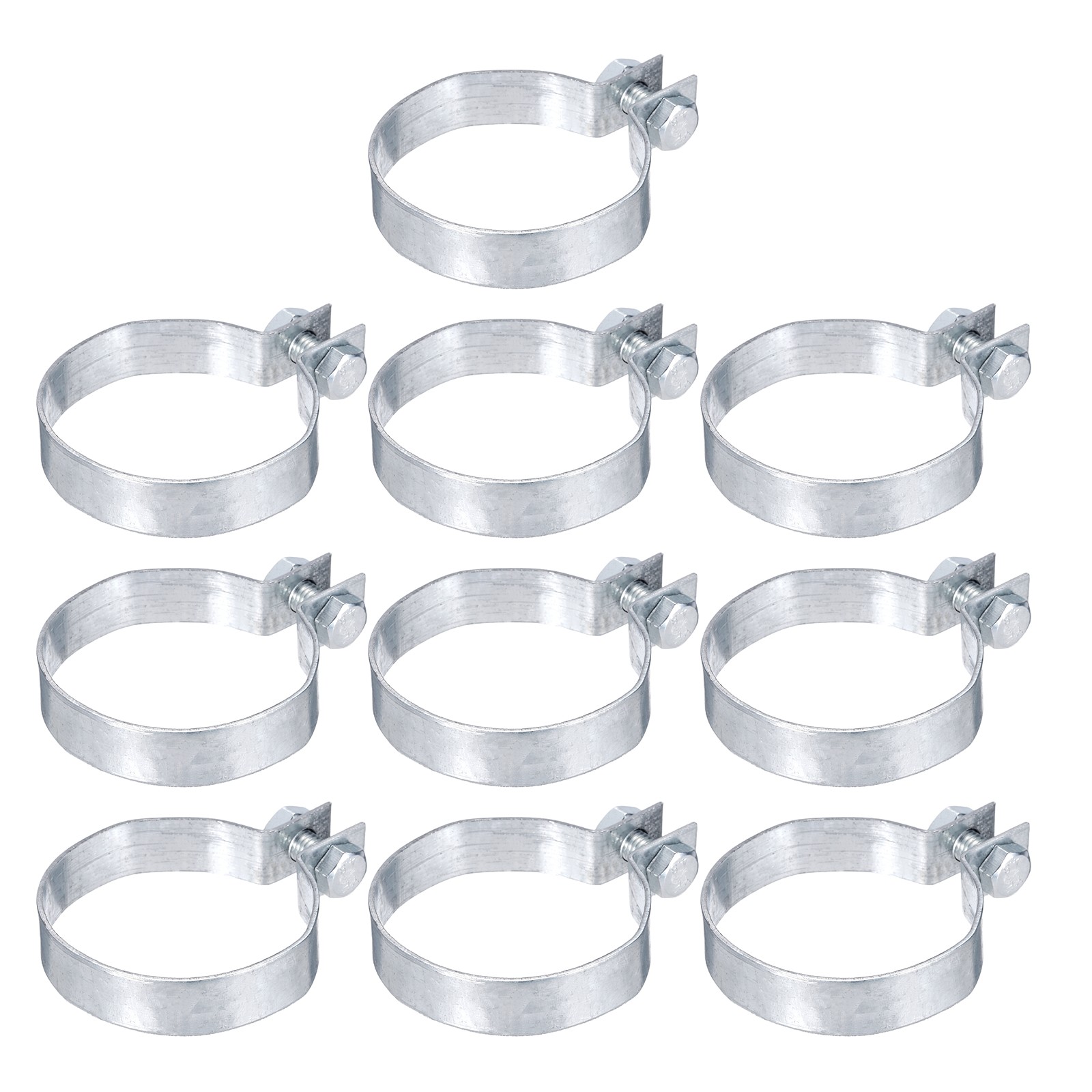 10Pcs Fence Ties, for Post 2-3/8" Galvanized Steel