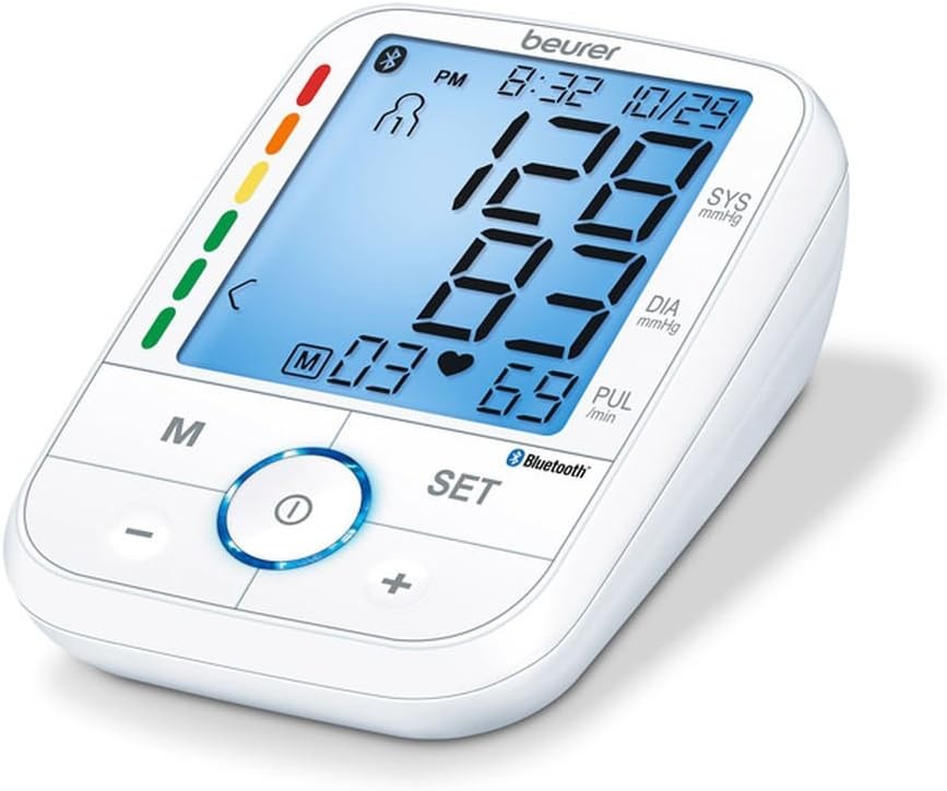 Beurer BM67 Upper Arm Blood Pressure Monitor, Large Cuff, 2 Piece Set