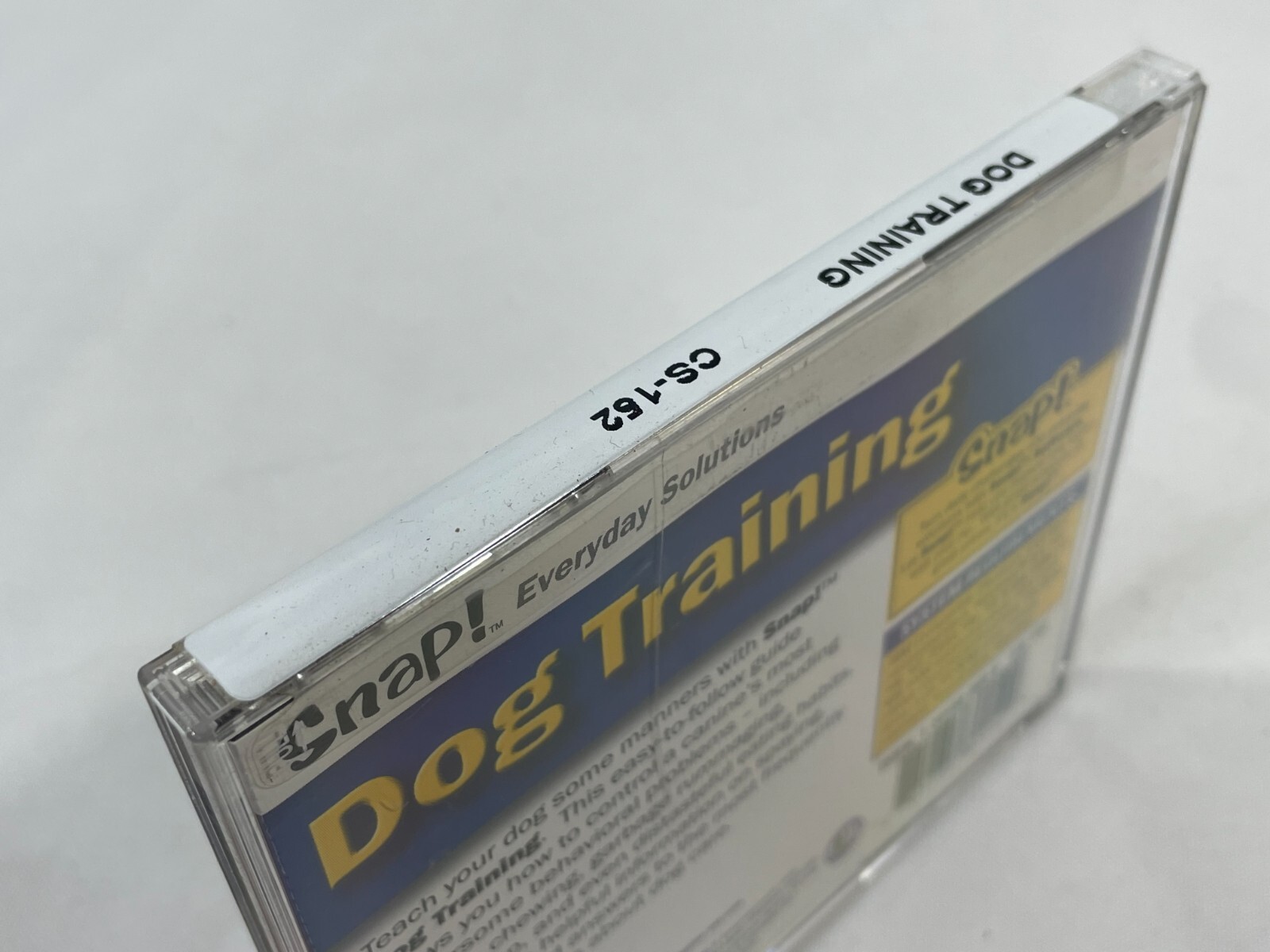 Vintage 2001 Snap! Everyday Solutions DOG TRAINING IBM/PC Software CD-ROM SEALED