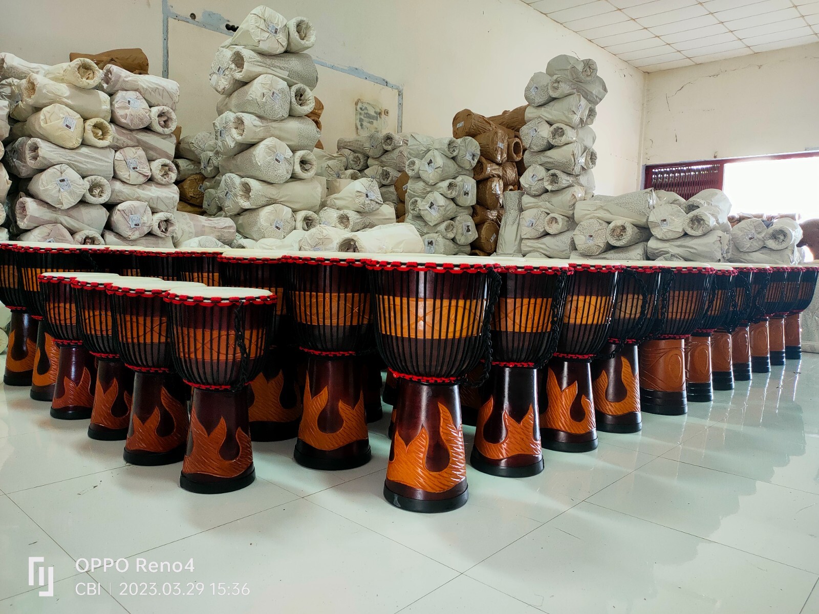 Large Djembe 60cm Height 12'' Head ( Totally Free Shipping in USA Mainland )