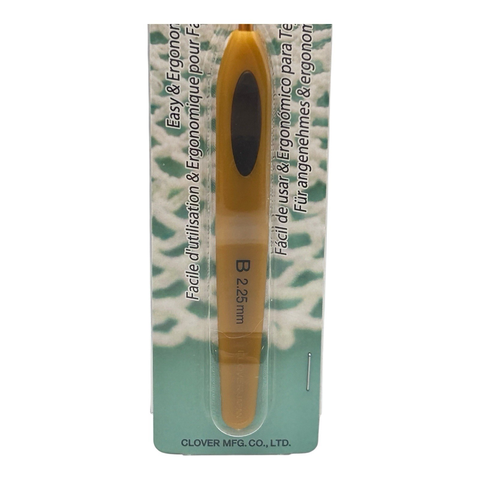 Clover Soft Touch Ergonomic Crochet Hook B 2.25 mm NEW