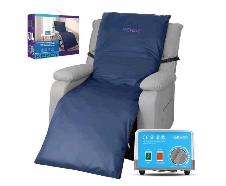 Alternating Air Pressure Mattress Pad for Recliner Chair, Anti Slip - OPEN BOX