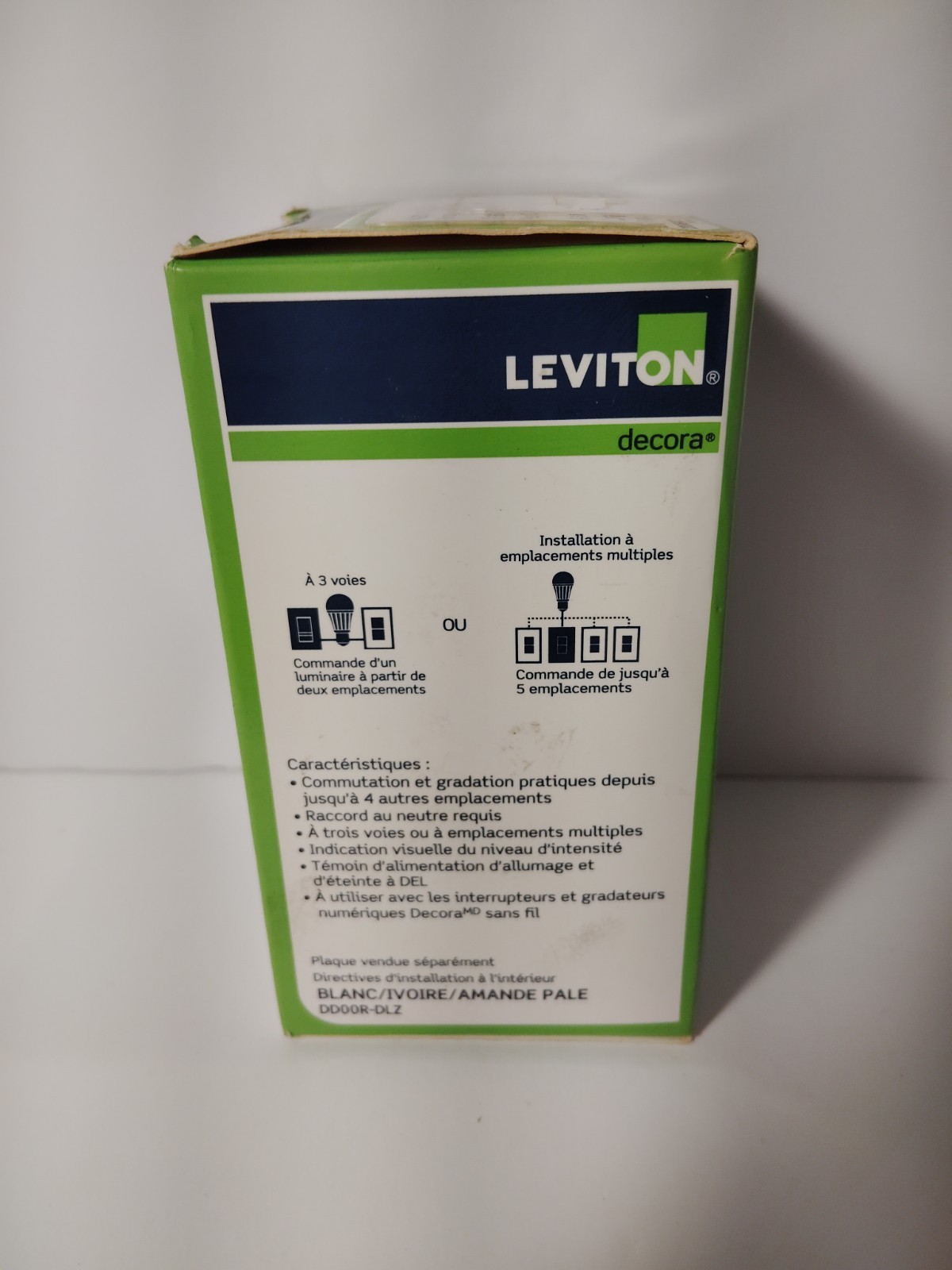 Leviton DD00R-DLZ Decora switch for multi-location 120V