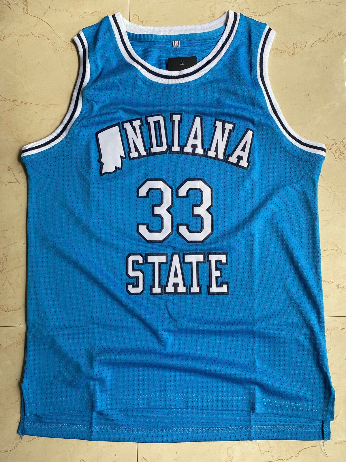 2 Colors Larry Bird #33 Indiana State College Basketball Jersey All Stitched