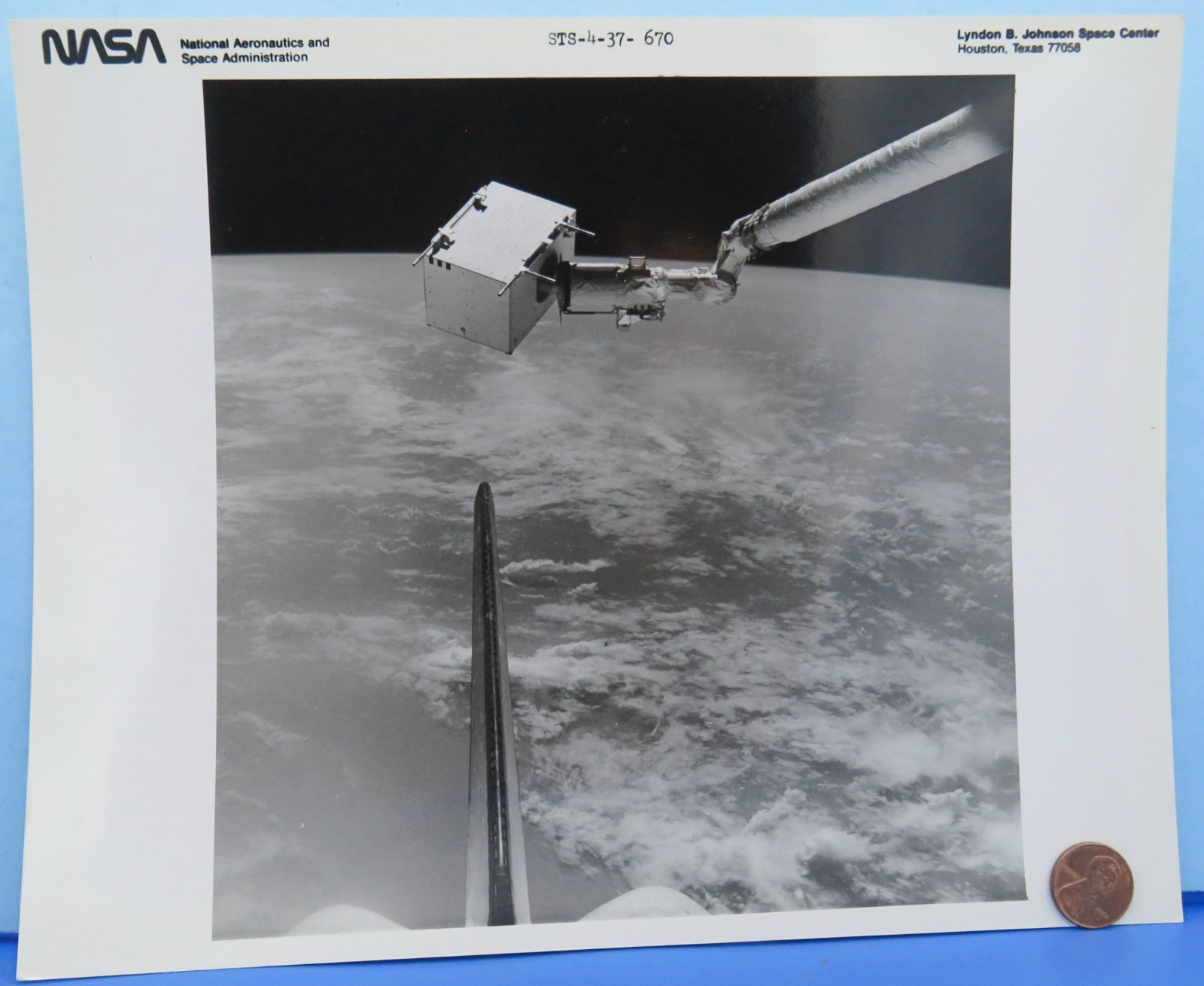 NASA PRESS PHOTO vtg STS-4 Space Shuttle COLUMBIA Environ. Contamination IECM