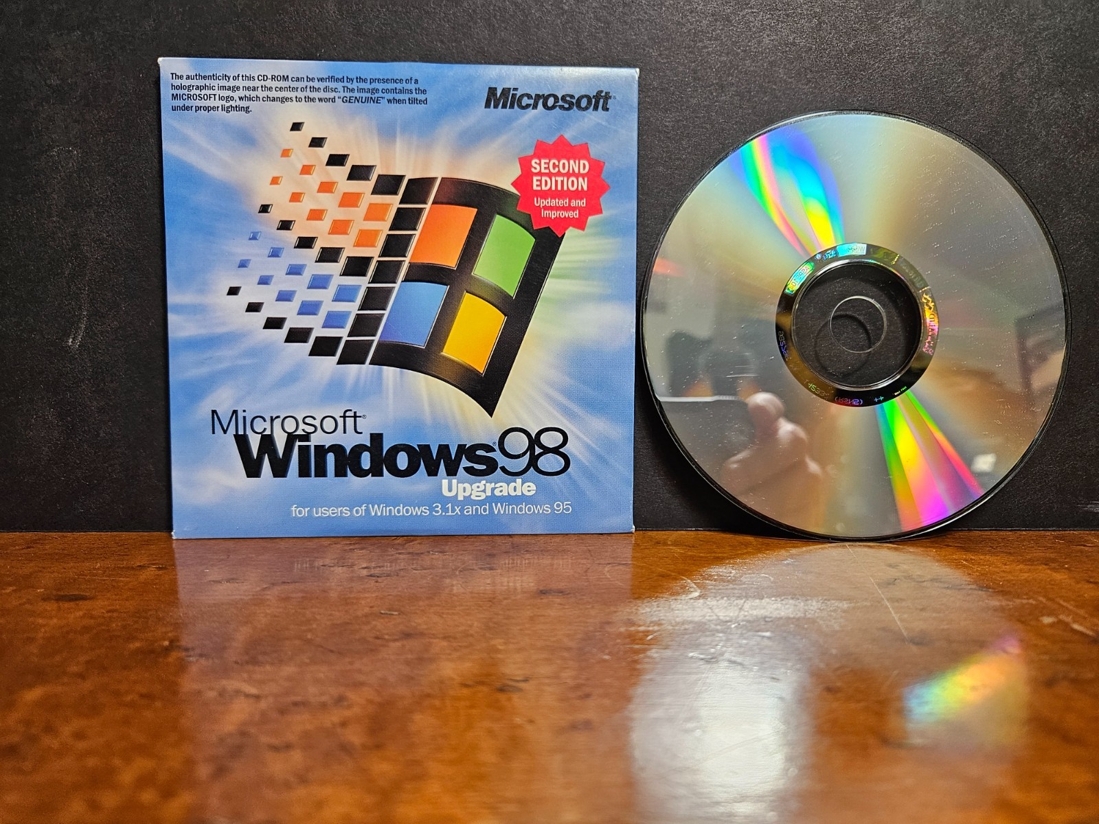 Microsoft Windows 98 Second Edition Upgrade CD X04-14377 Win 98 SE