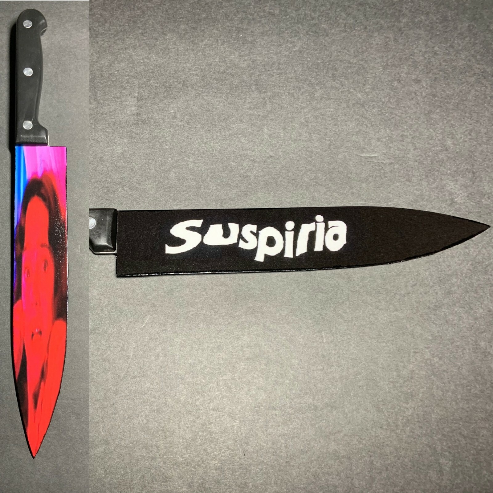 Suspiria 1977 Kitchen Knife With Sublimated Stand