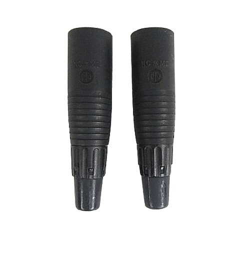 Neutrik NC6MC-B XLR Male 6 Pin Cable Connector, Set of 2 - NOS, Free Shipping