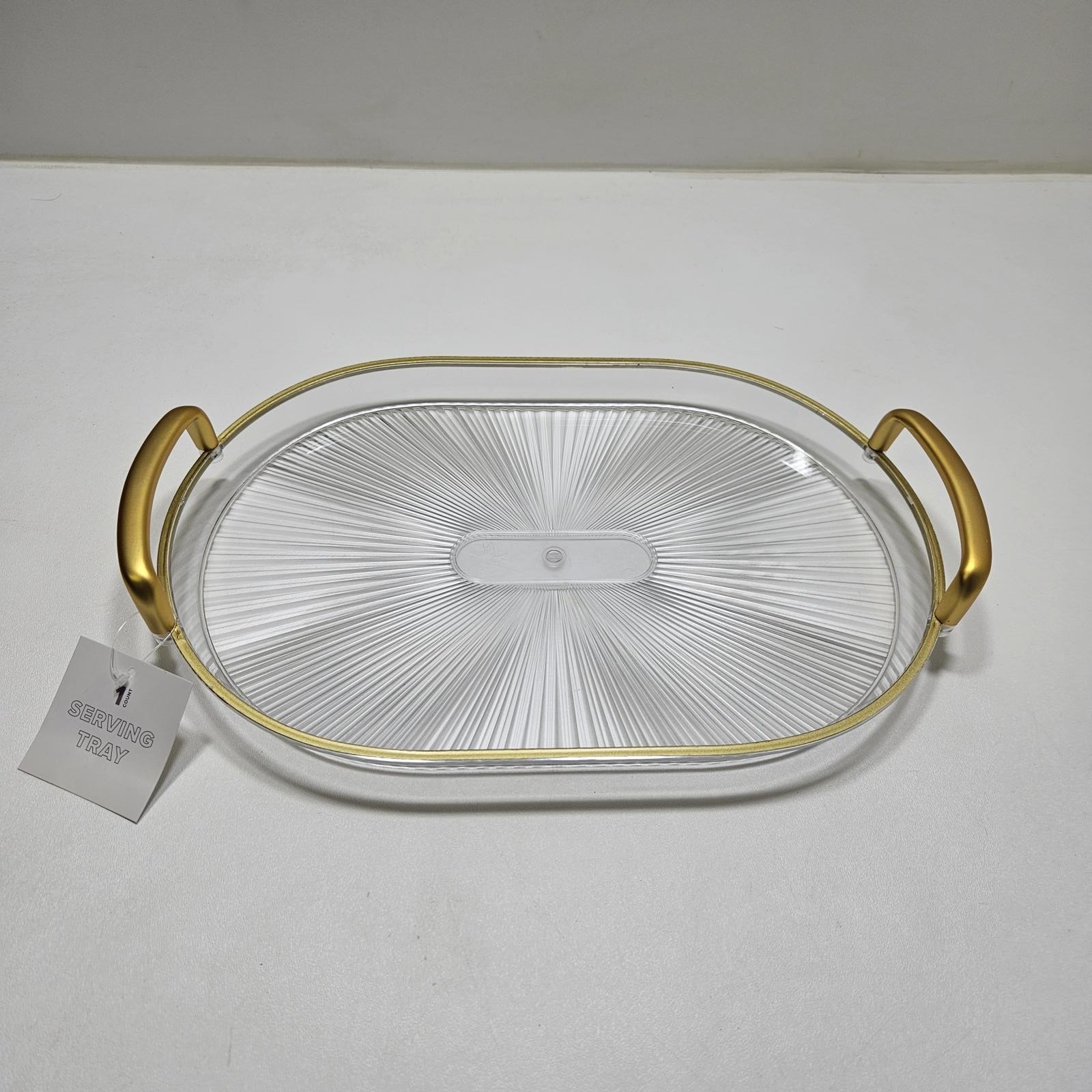 New One Count 15 inch x 9 1/2 inch Serving Tray