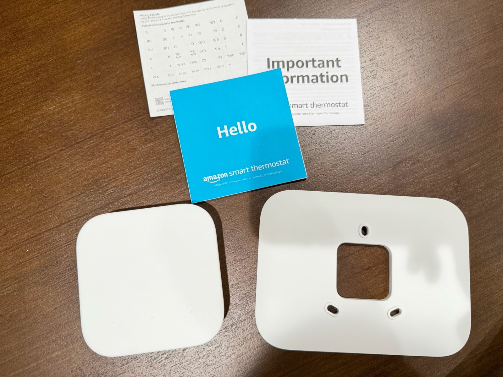 Amazon Smart Thermostat without C-Wire Adapter - White