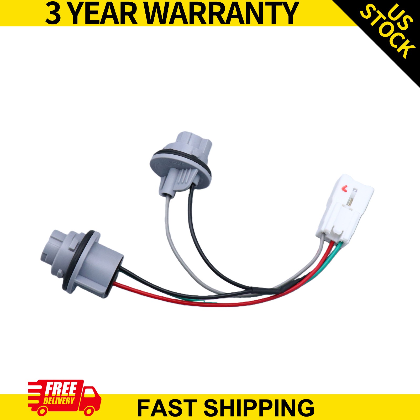 Fits Kia Forte 2017-2018 Rear Outer Tail Light Wiring Harness Socket 92470B0600