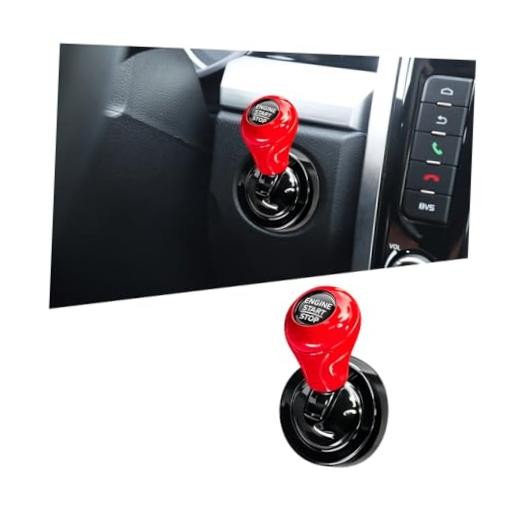 Car Joystick Push Start Button Cover, Cool Alloy Vehicle Engine Starter Stop
