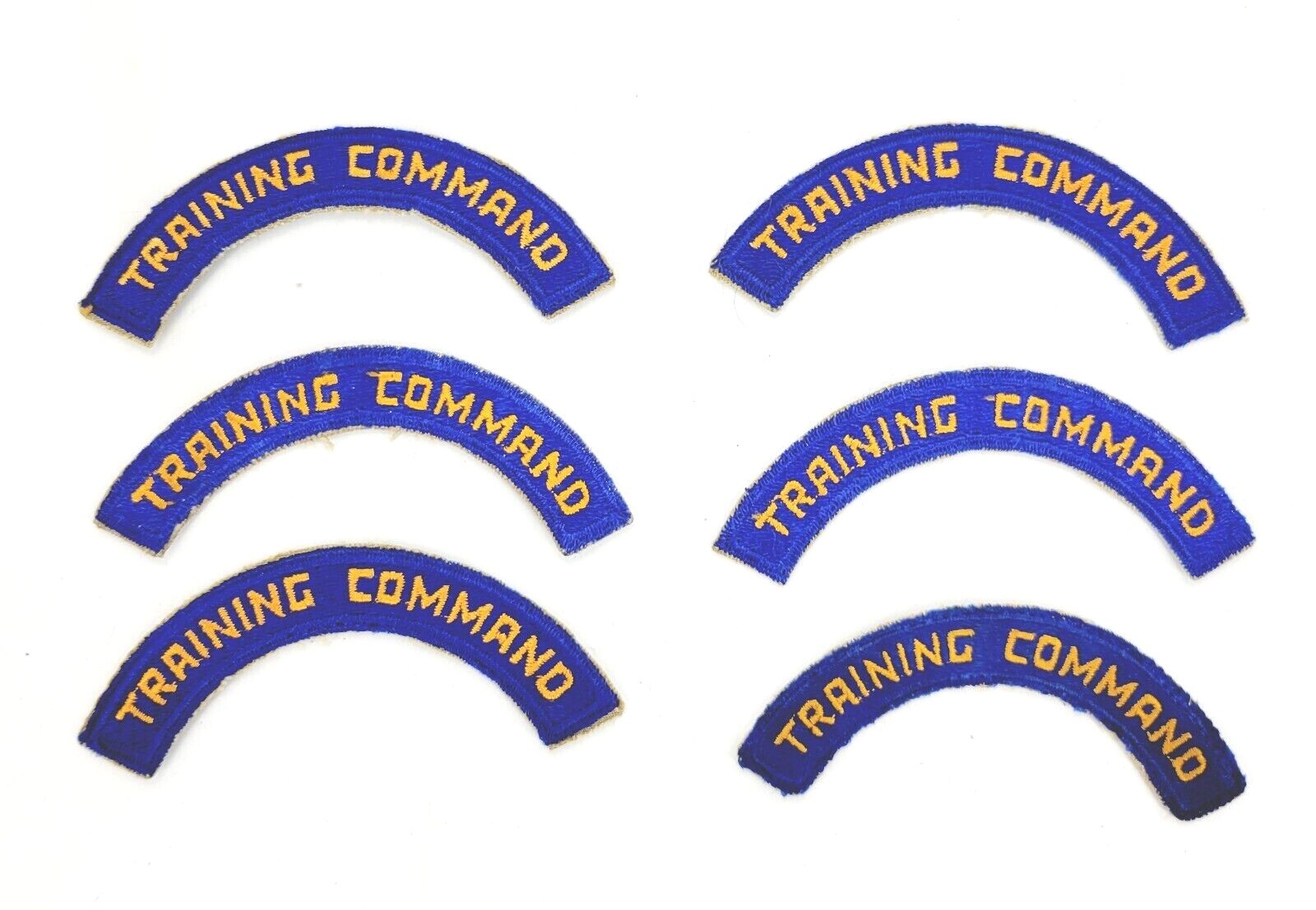 6-WW2 USAAF Army Air Forces Air Training Command Tab Patch Cut-Edge