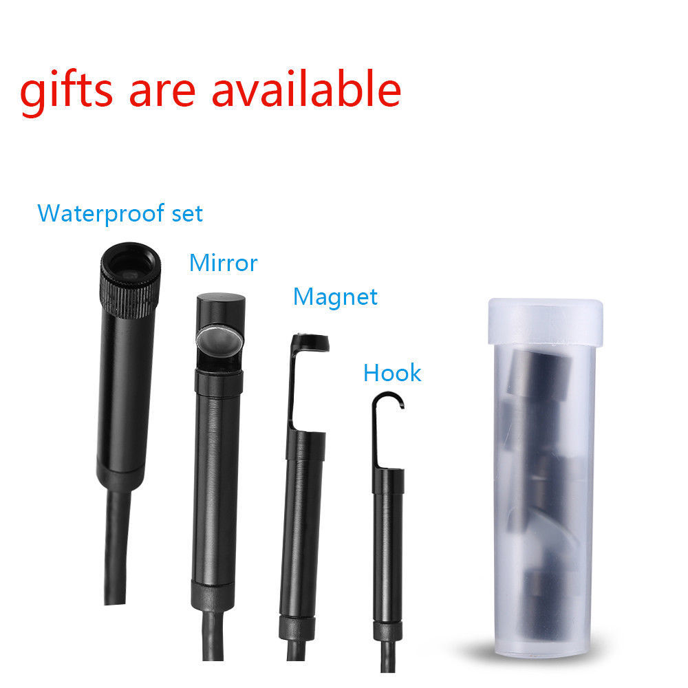 5M 8LED WiFi Borescope Endoscope Snake Inspection Camera for iPhone Android iOS