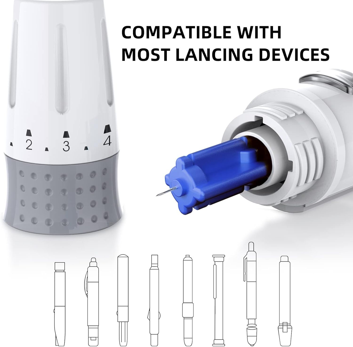 Universal Design 30G Lancets - 310 Count Sterile for Safely Testing Blood Sugar