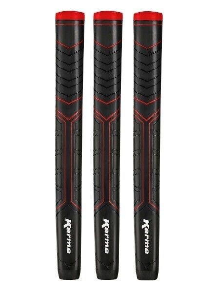 3 Karma Big Softy Oversized Black Putter Grips - Jumbo Putter- 3 TOTAL GRIPS-NEW