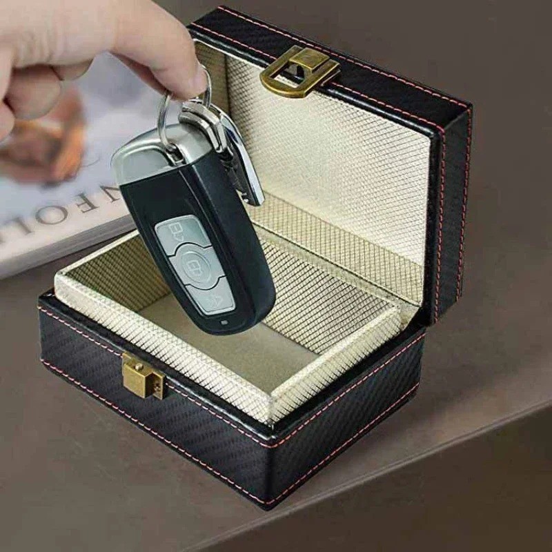 Faraday Box Key Fob Protector, RFID Signal Blocking Shielding Box Anti-Theft ...