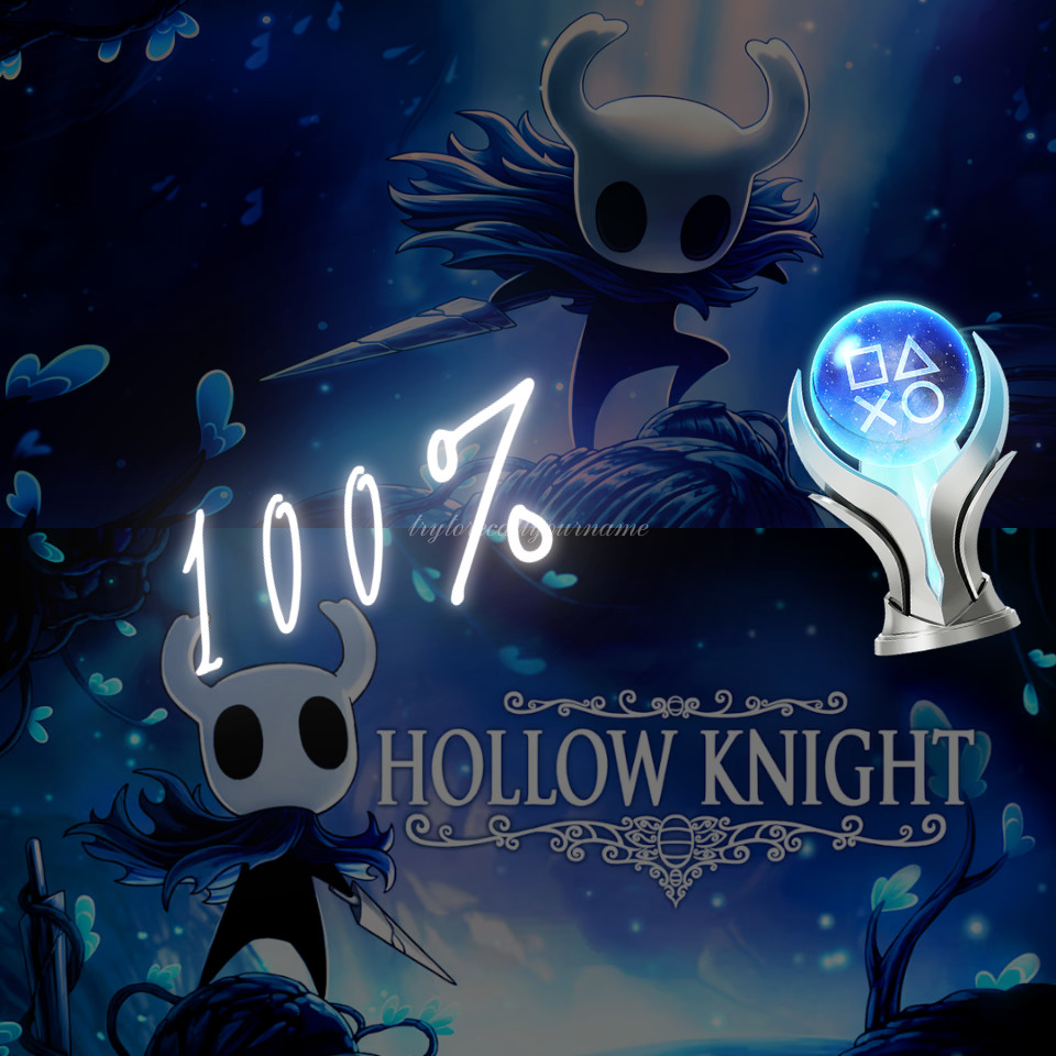 HOLLOW KNIGHT PS4 + PS5 VERSIONS BUNDLE Platinum Trophy Service FAST SAFE LEGIT