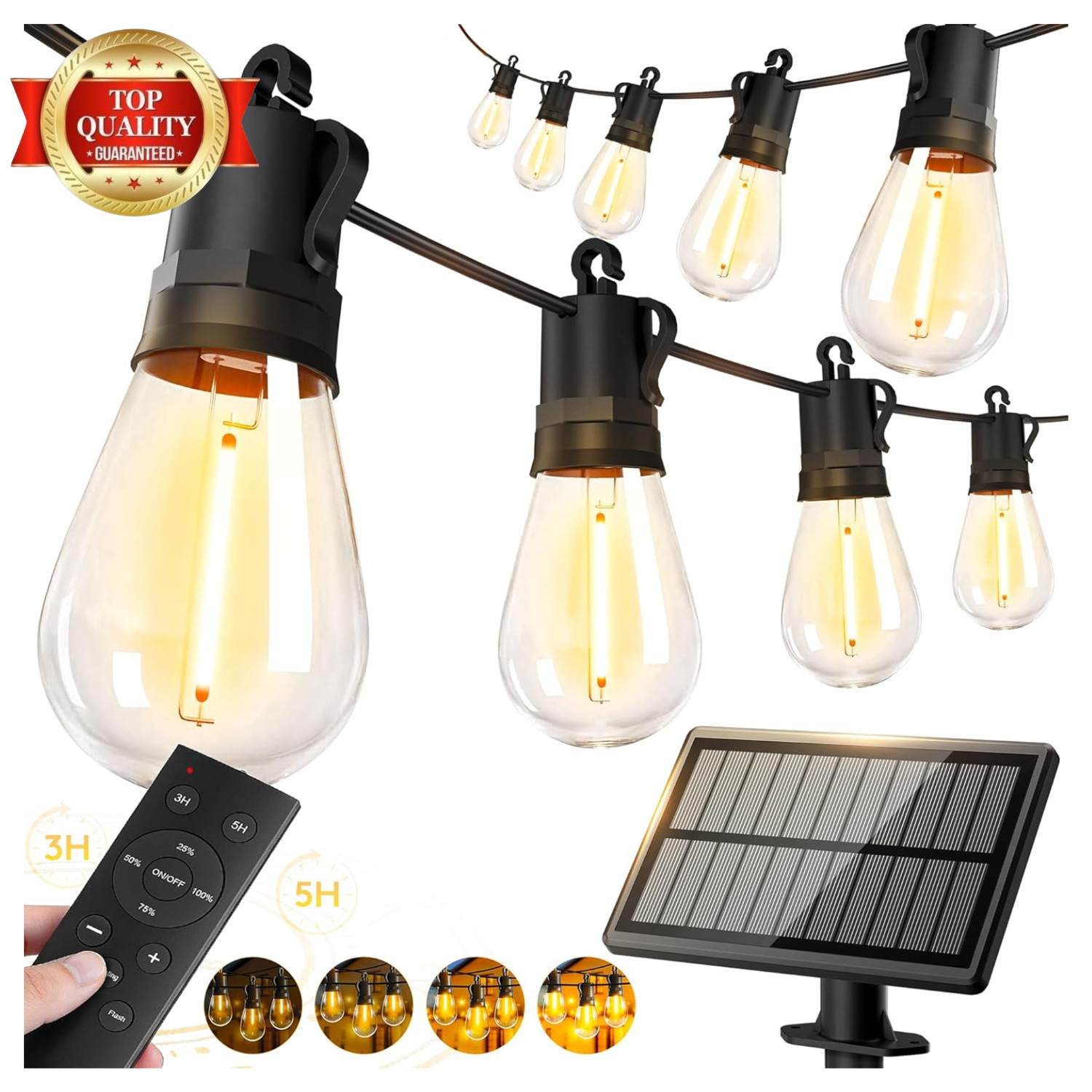 50ft-Solar-Powered-Lights-Outdoor-Waterproof-String Lights-Outside-Patio-Yard-Ga