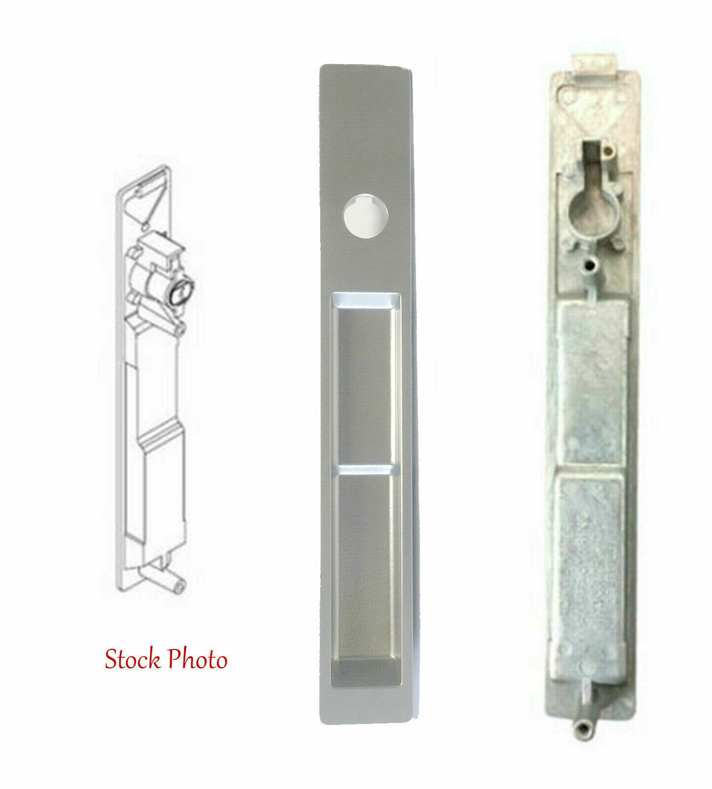 Adams Rite 23-0065 Exterior Escutcheon - 4189 (He 0065) Satin Aluminum LOT of 10
