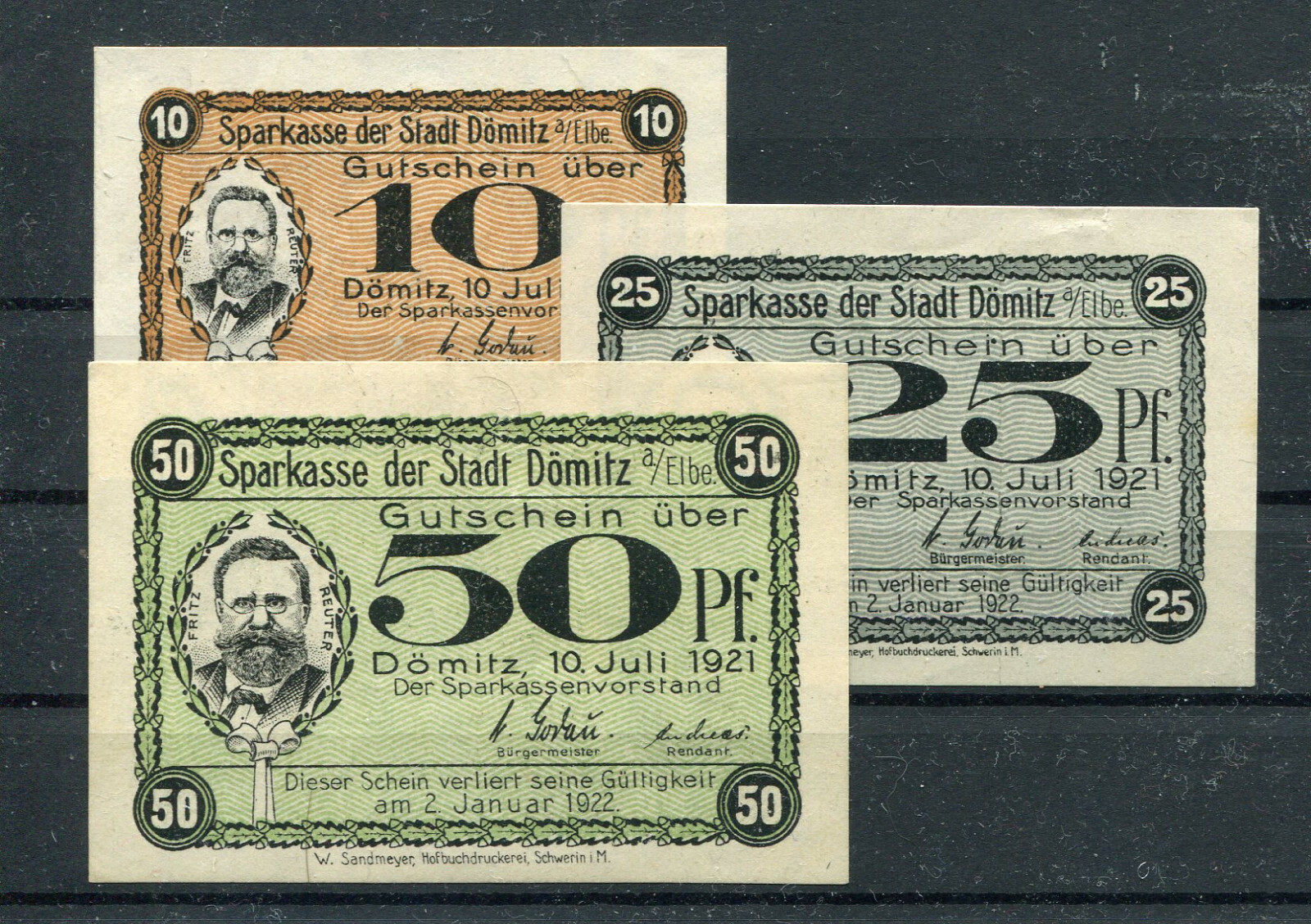 Dömitz 3 Bills Emergency Money 2/16519