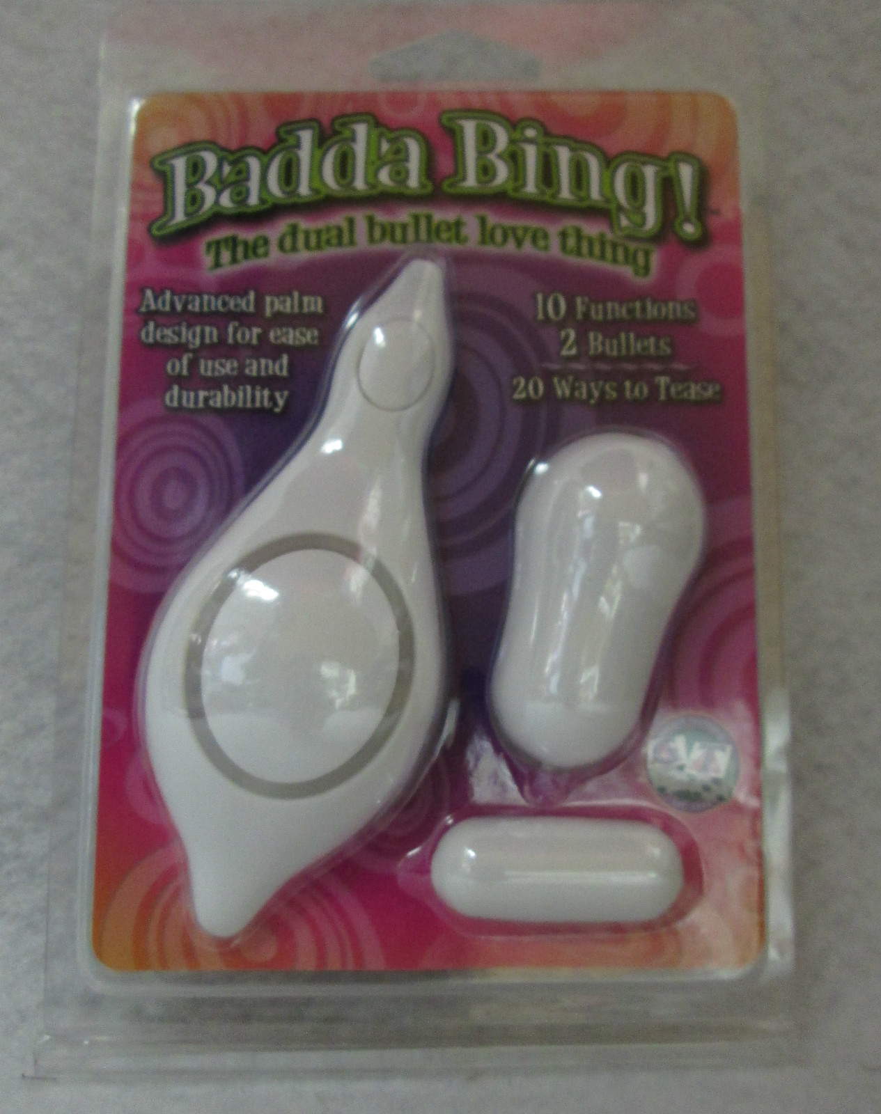 Badda Bing Eggs White Vibrator Massager 2 Bullets Clitoral 10 Function Vibe Gift