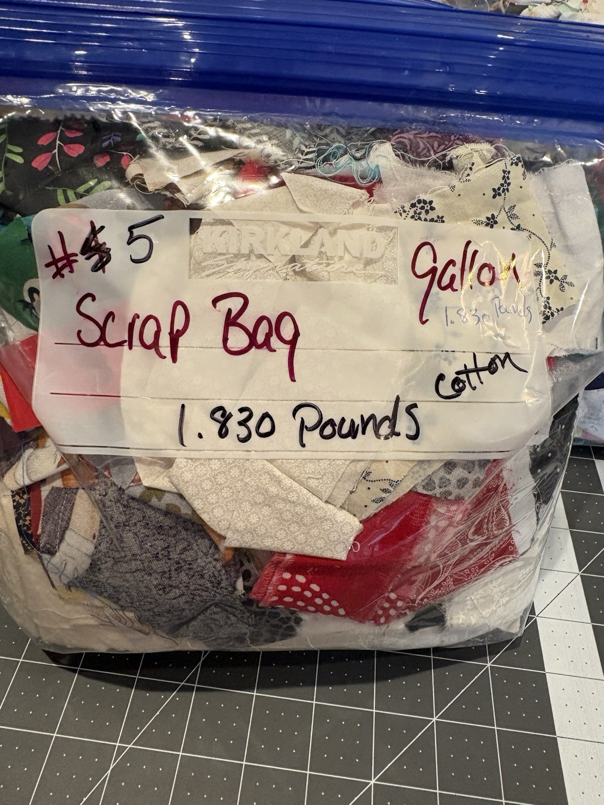 cotton fabric scraps lot
