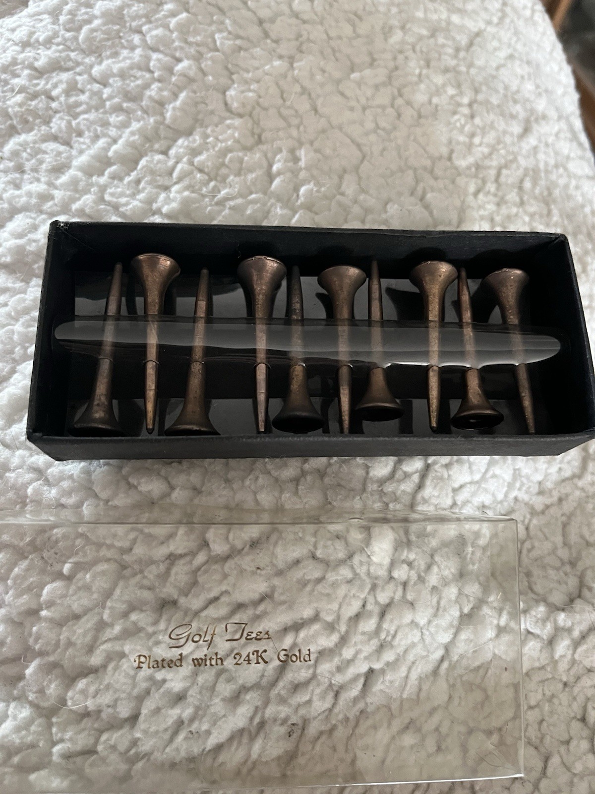10 Golf Tees 24k Gold Plated By Monogram Of California San Francisco   Kk134