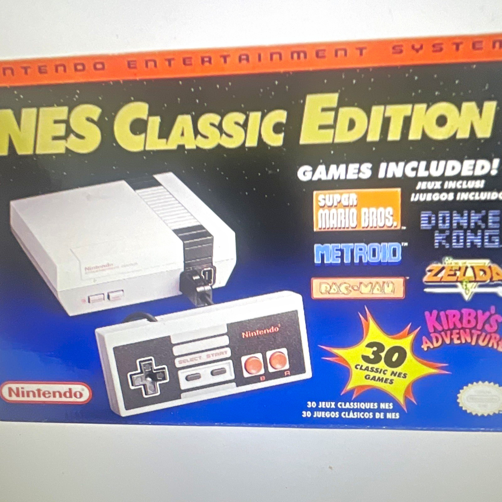 Nintendo NES Classic Edition Microconsole Gray HDMI 720p NTSC-U/C w/Controller