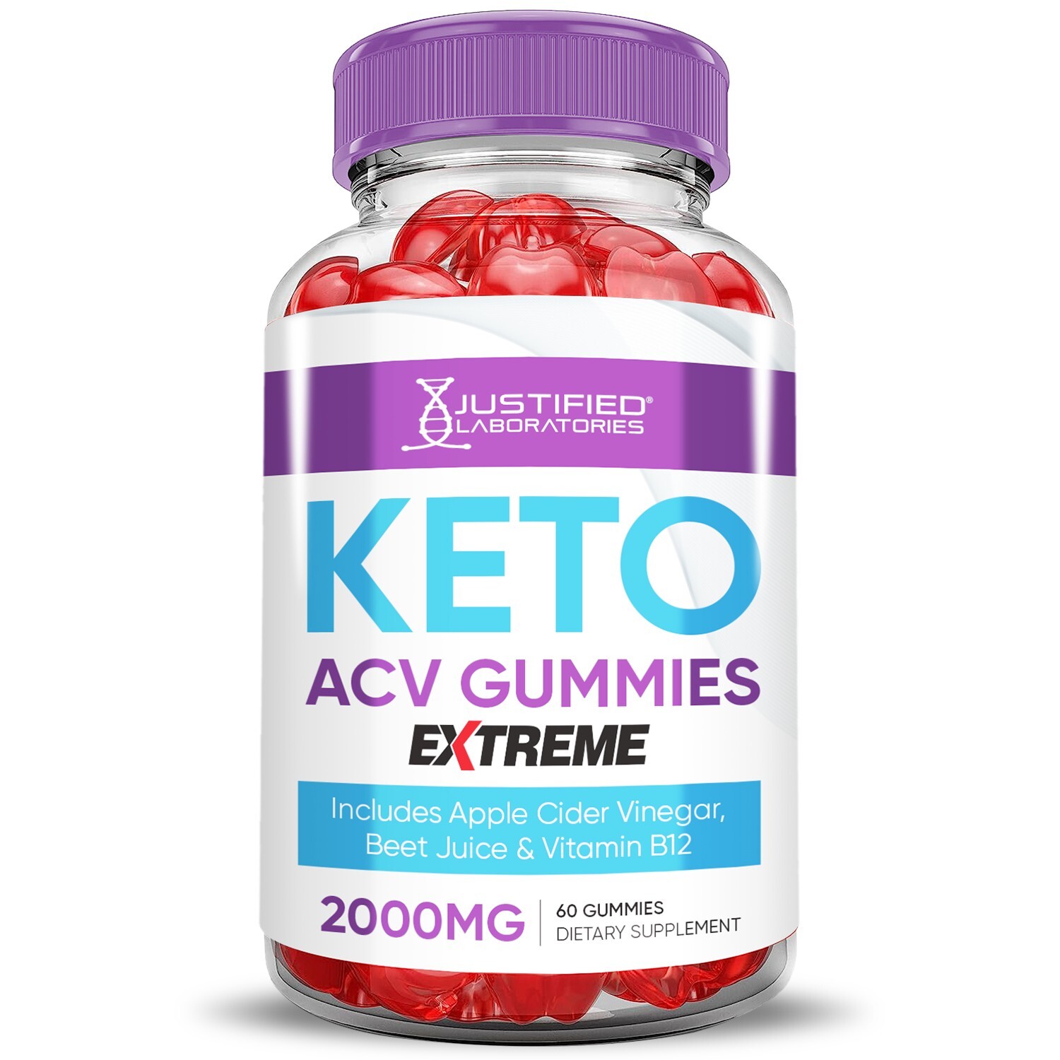 Keto Extreme ACV Gummies 2000MG Advanced Apple Cider Vinegar 120 Gummys