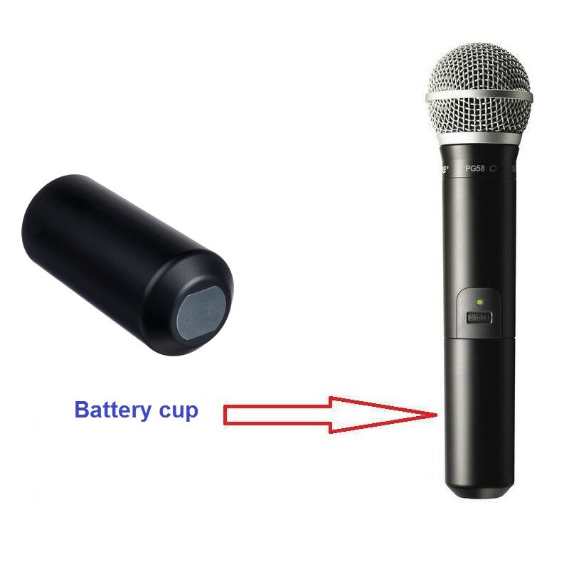 Battery Screw On Cover Cap Cup For Shure PG2 PG58 Wireless Microphone System