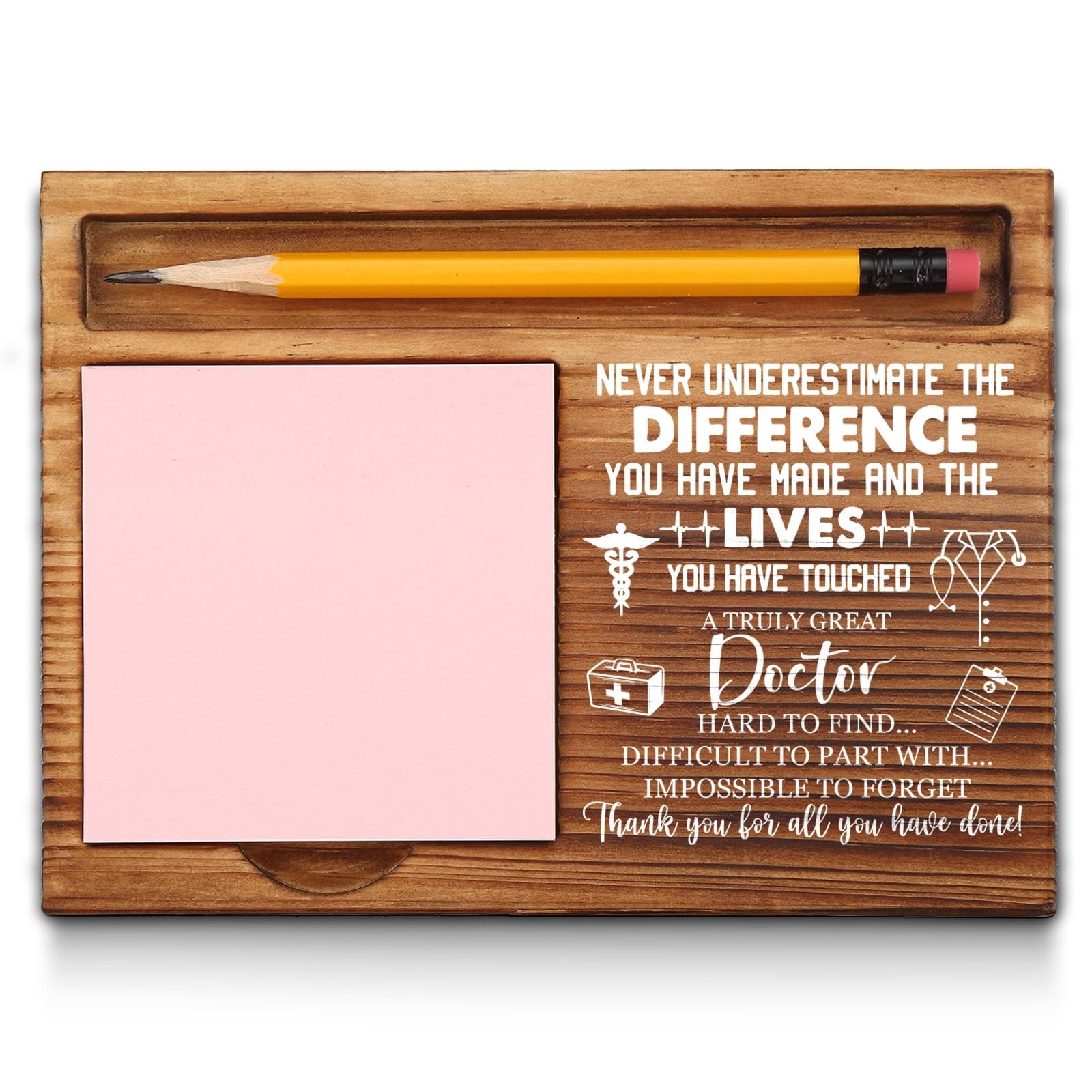 Doctor Sticky Note Holder, Doctor Gifts for Men, Women, Thank You Doctor Gift...