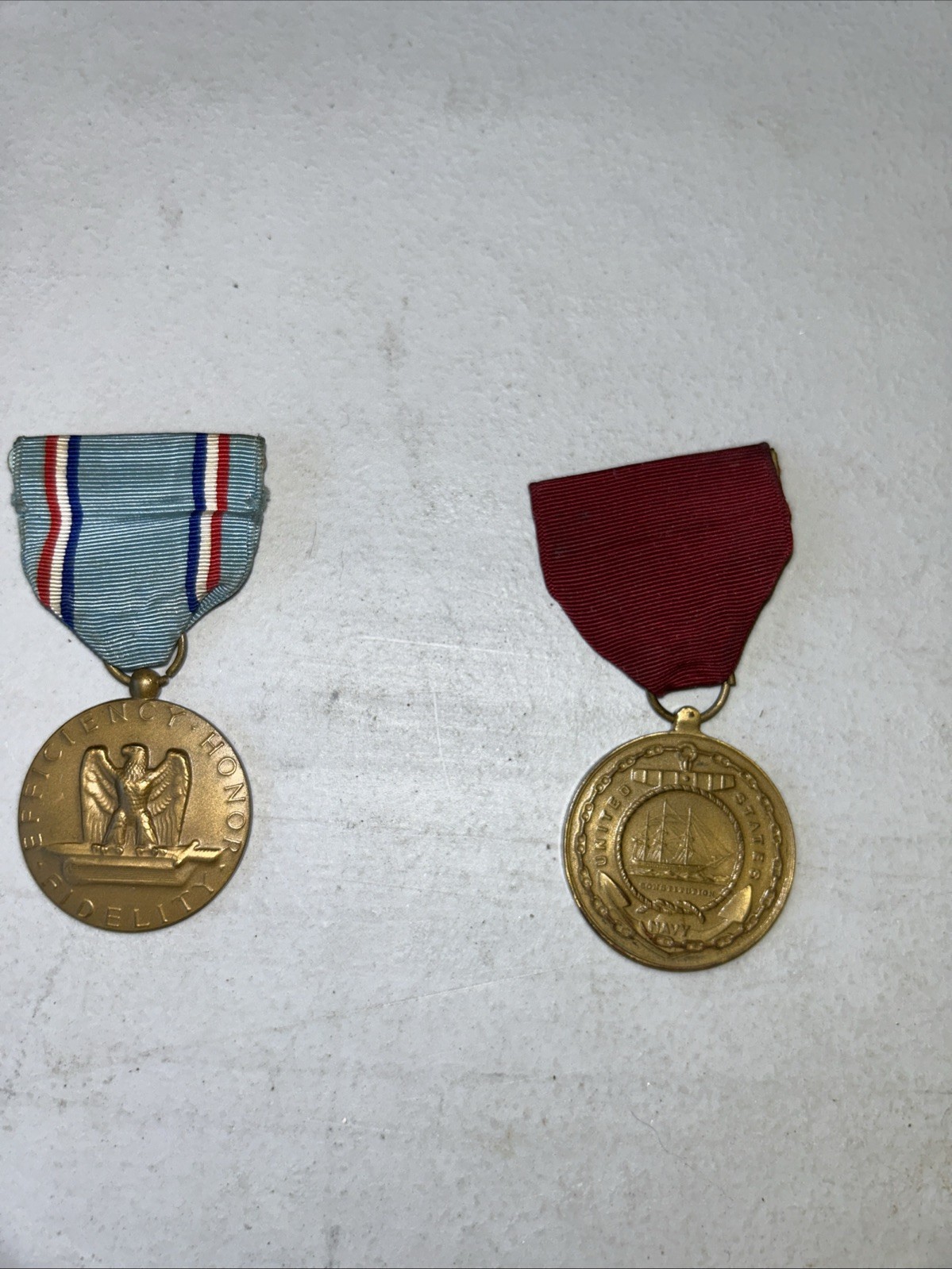 2 NAVY VIETNAM MEDALS National Fidelity Zeal obedience Good Conduct