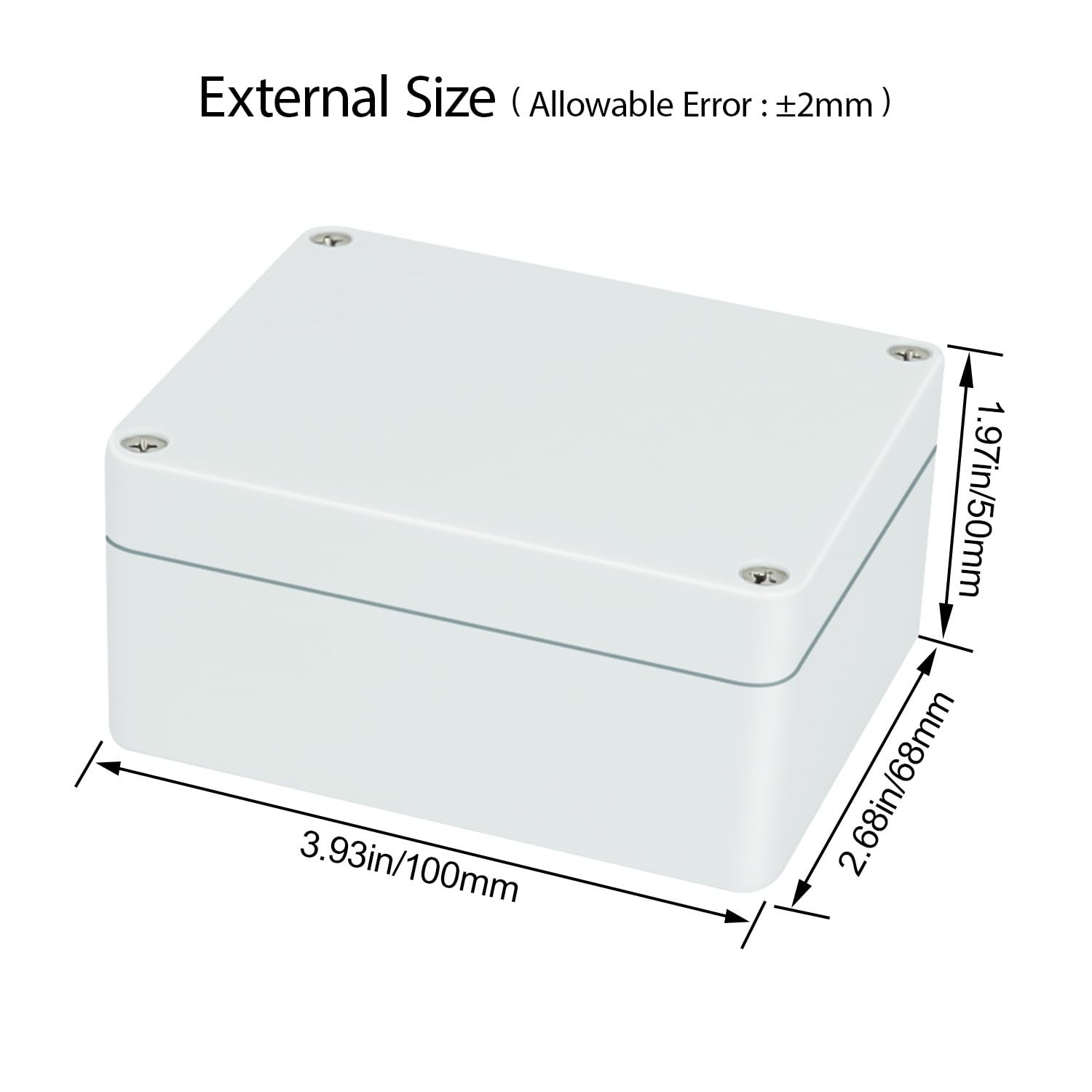 HoHaing Project Box IP65 Waterproof Dustproof Junction Box ABS Plastic Enclos...