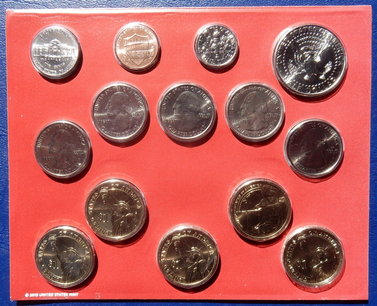 2014 Uncirculated Coin Set 🪙 DENVER Mint 1¢ through $1 - $6.91 Face Value