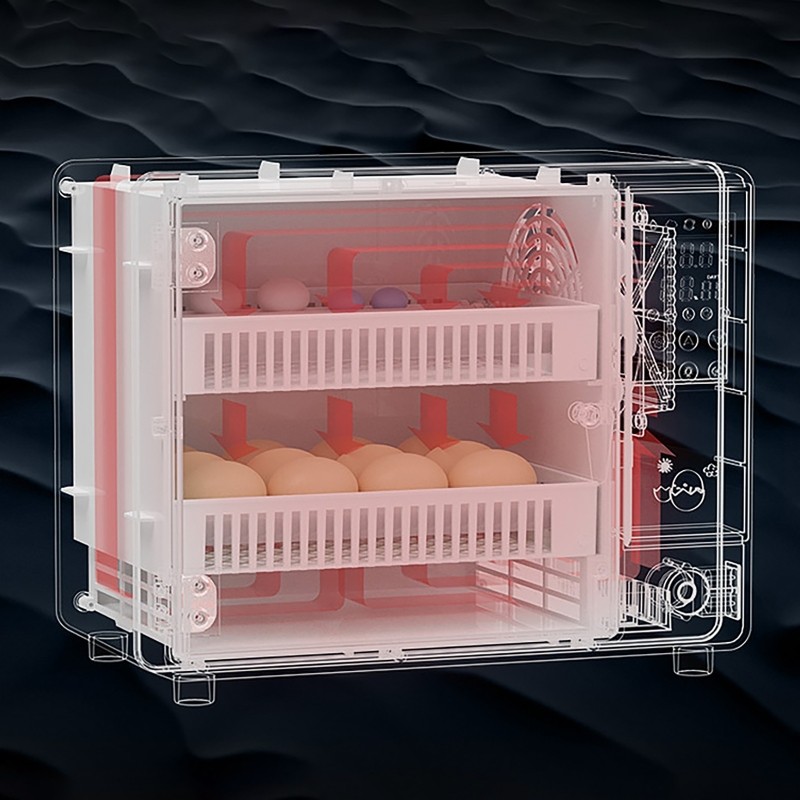24 Eggs Incubator Temperature Control Automatic Digital Chicken Egg Hatcher 50W