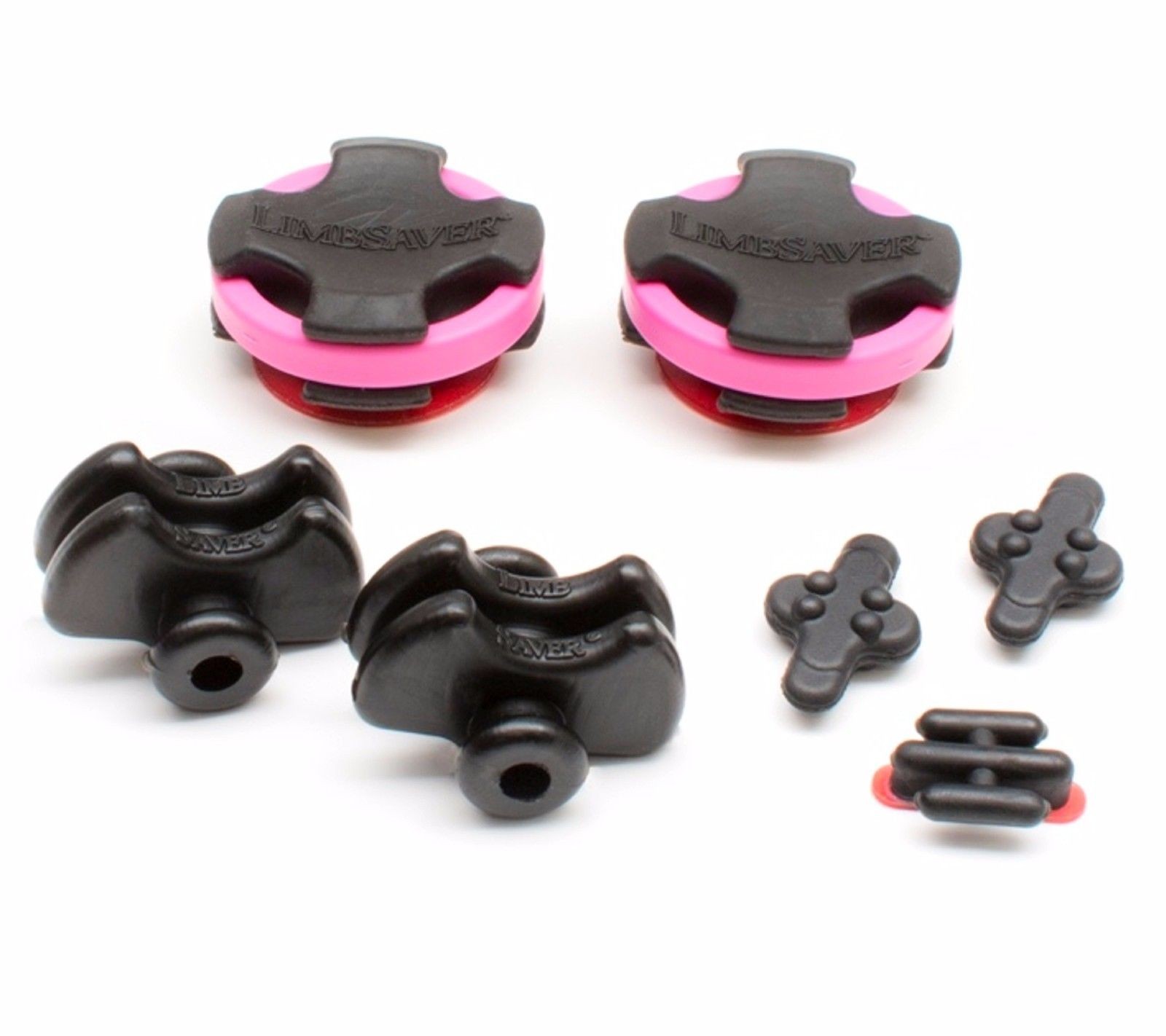 Limbsaver Crossbow Broadband Solid Limb Vibration Dampeners Pink Bands KIT #4183