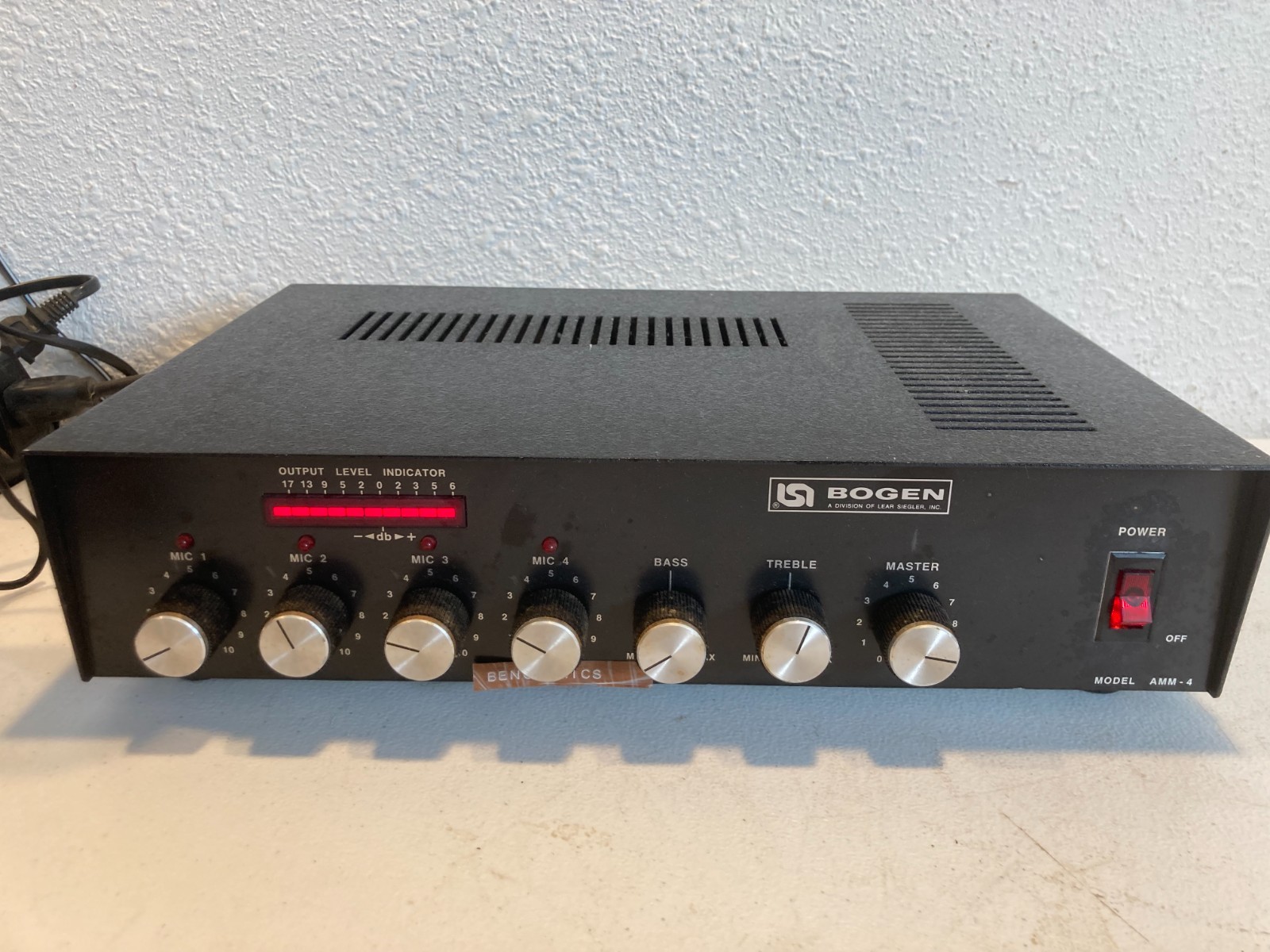 Bogen Amm-4  Amplifier With Rack Panel Mounts!